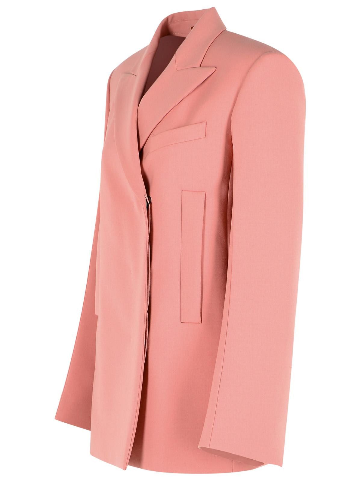 Sportmax SPORTMAX 'Esule' Straight Blazer In Antique Pink Virgin Wool Size S / US 4 / IT 40 - 2 Thumbnail