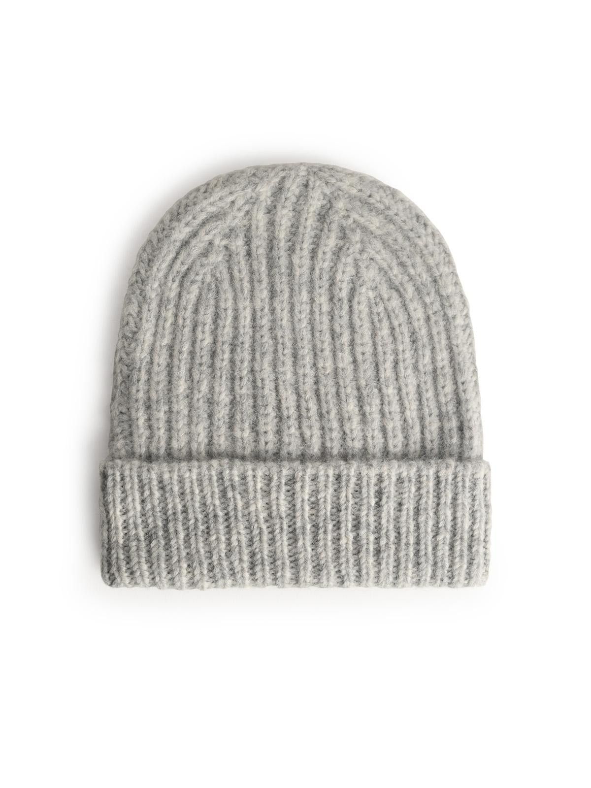 CLOSED CLOSED Light Grey Alpaca Blend Beanie Size ONE SIZE - 2 Thumbnail