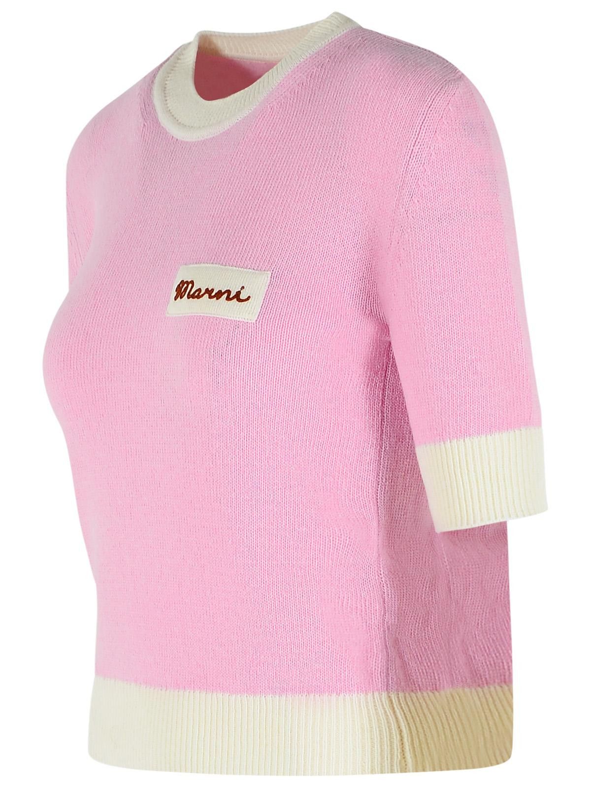 Marni MARNI Pink Wool Blend Sweater Size S / US 4 / IT 40 - 2 Thumbnail