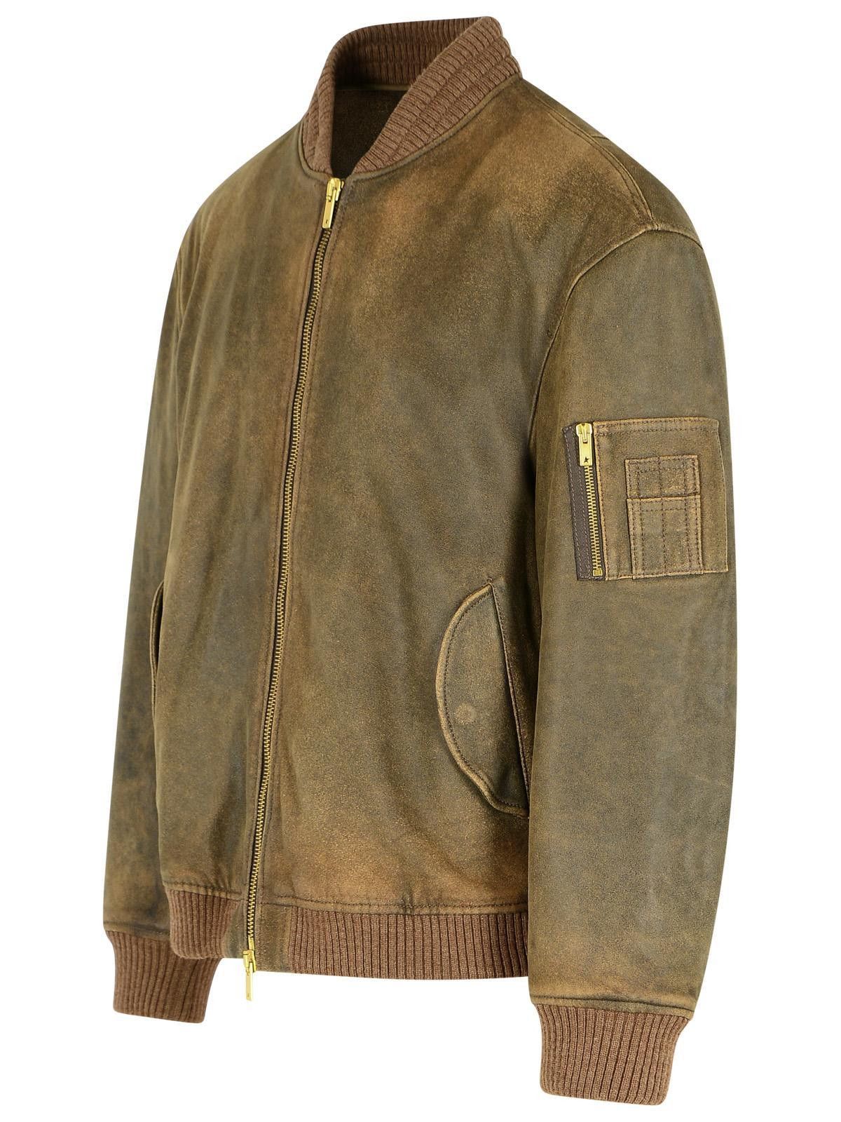 Golden Goose GOLDEN GOOSE Brown Leather Jacket Size US L / EU 52-54 / 3 - 2 Thumbnail
