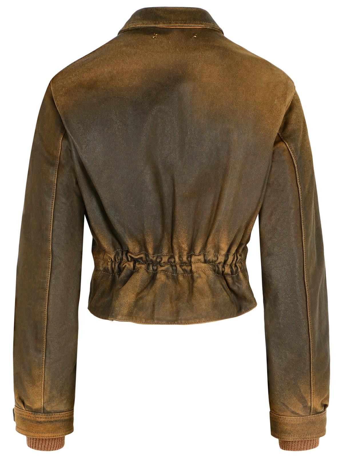 Golden Goose GOLDEN GOOSE Brown Leather Jacket Size M / US 6-8 / IT 42-44 - 3 Thumbnail