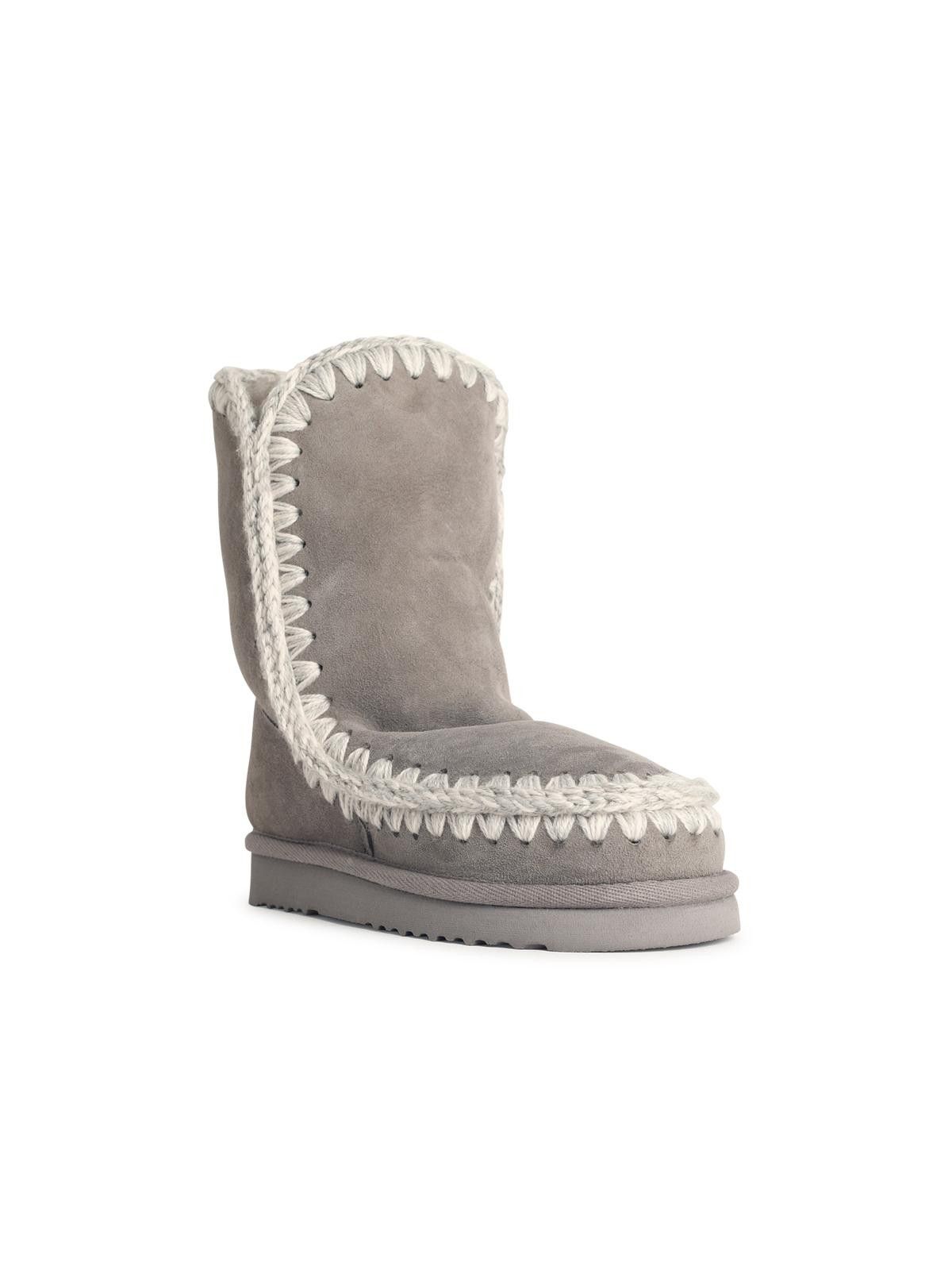 Mou MOU 'Eskimo 24' Grey Suede Ankle Boots Size US 6 / IT 36 - 2 Thumbnail
