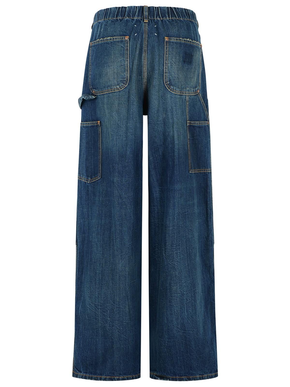Maison Margiela MAISON MARGIELA 'Carpenter' Blue Cotton Jeans Size 27" / US 4 / IT 40 - 3 Thumbnail