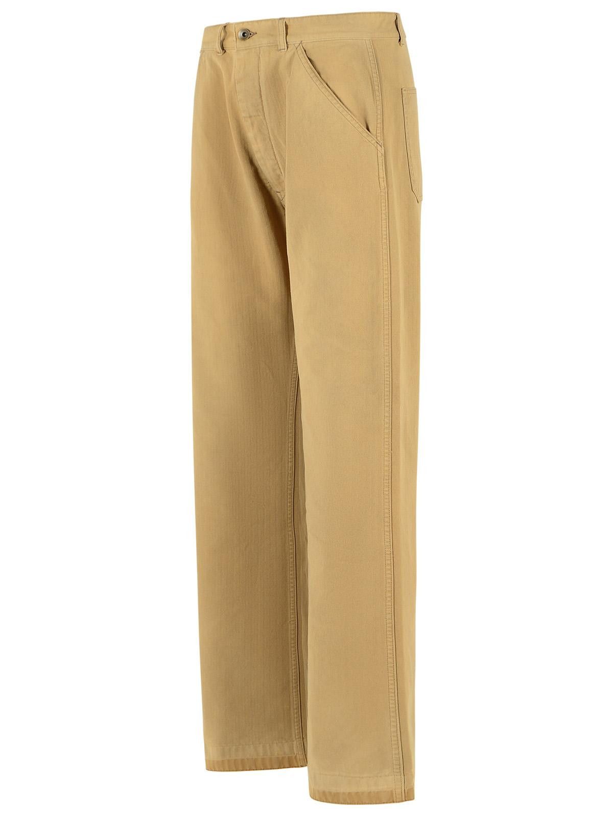 Maison Margiela MAISON MARGIELA Beige Cotton Jeans Size 26" / US 2 / IT 38 - 2 Thumbnail
