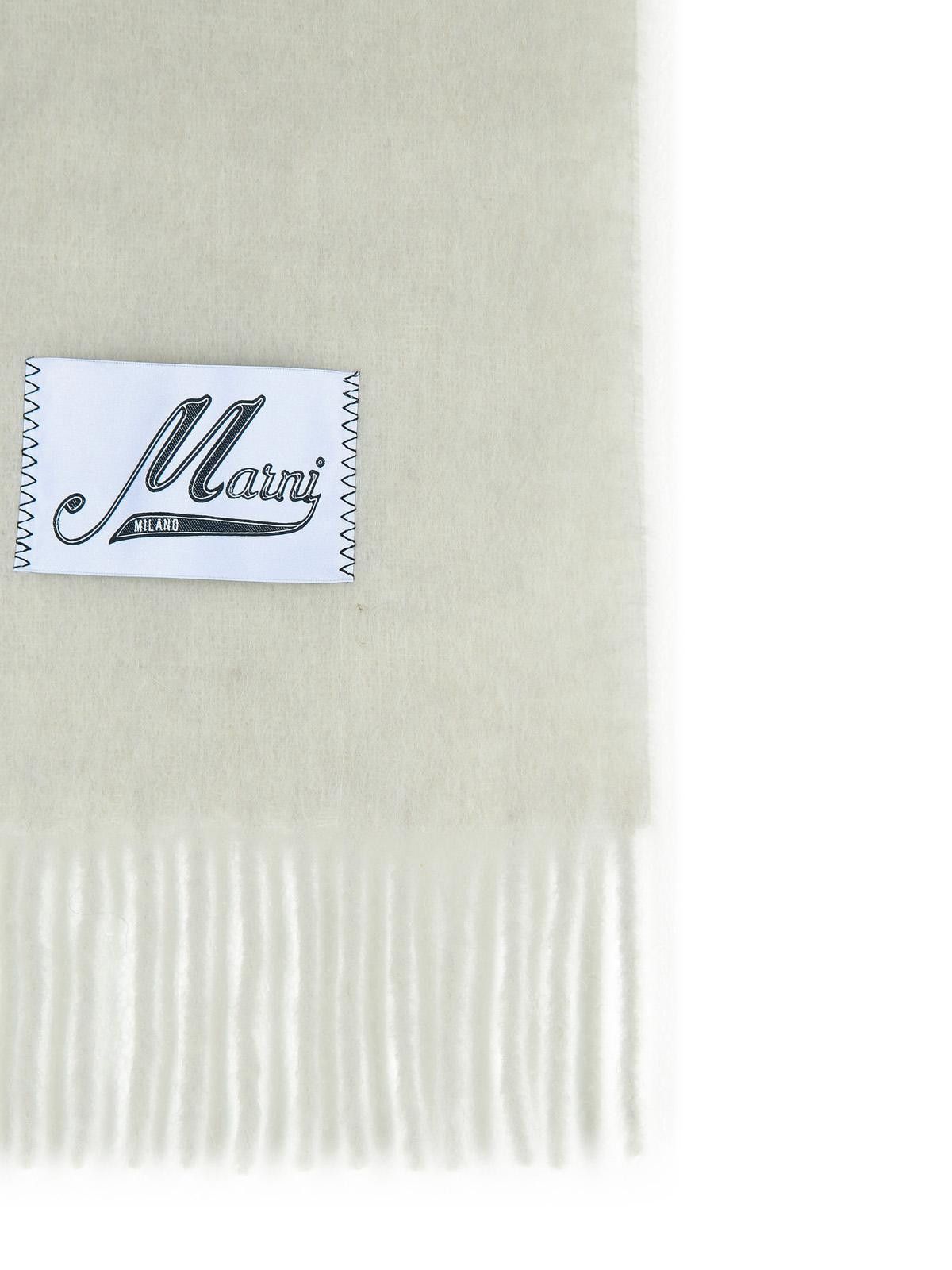 Marni MARNI Light Grey Alpaca Blend Scarf Size ONE SIZE - 3 Thumbnail