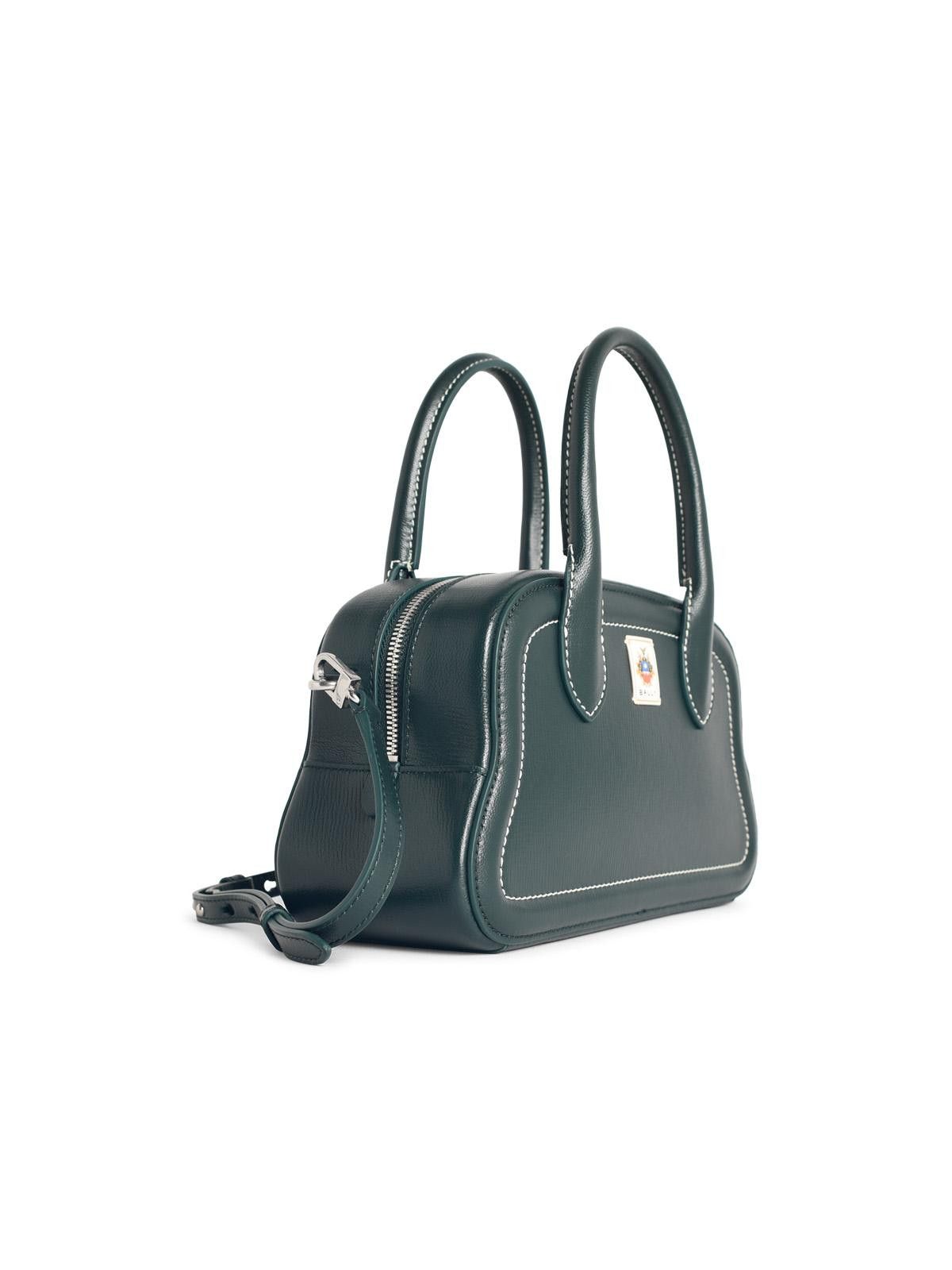 Bally BALLY 'Unda' Seaweed-Colored Garnet Leather Bag Size ONE SIZE - 2 Thumbnail