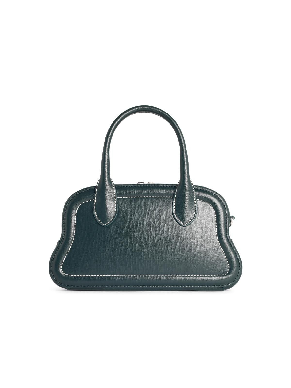 Bally BALLY 'Unda' Seaweed-Colored Garnet Leather Bag Size ONE SIZE - 3 Thumbnail