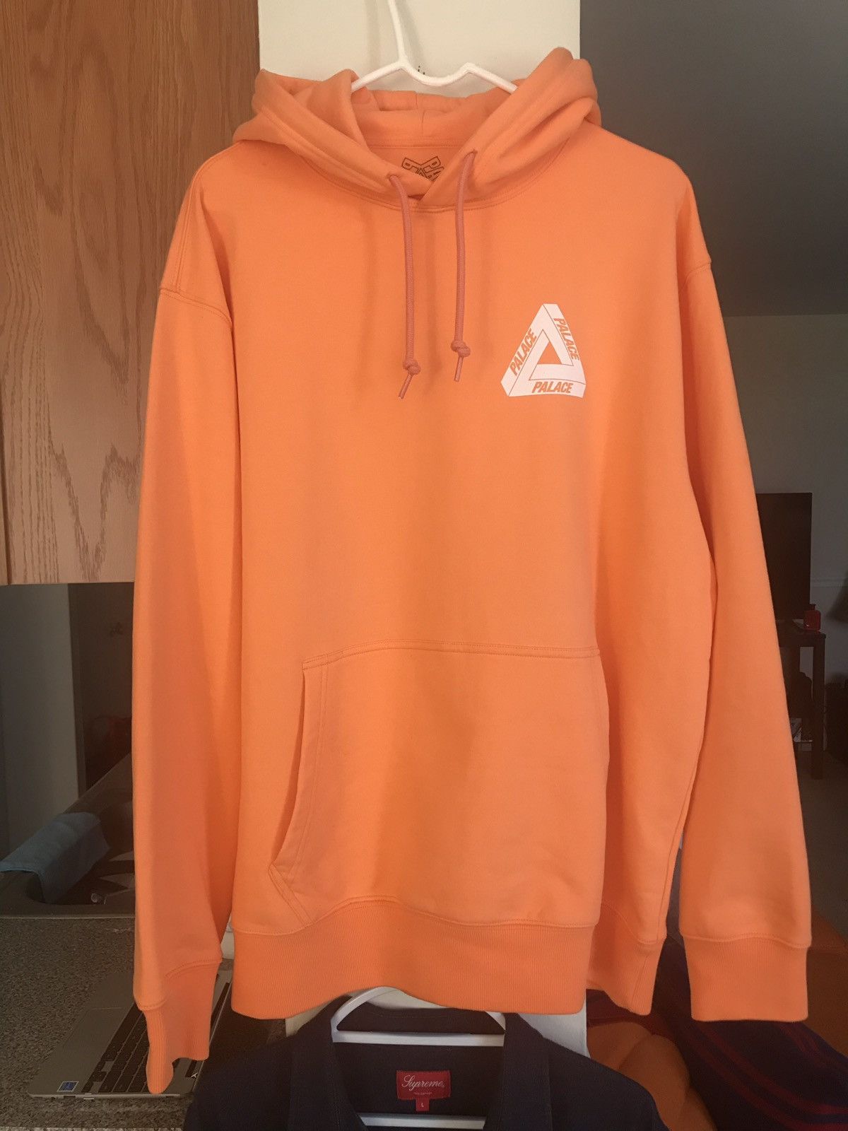 Palace hoodie orange clearance