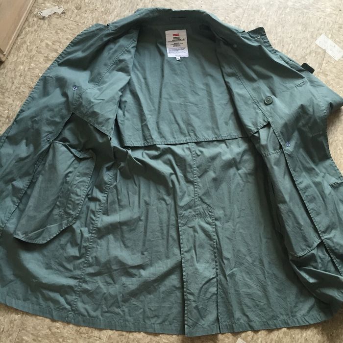 Supreme Supreme Olive Drab Belted Trench Coat Black Death | Grailed