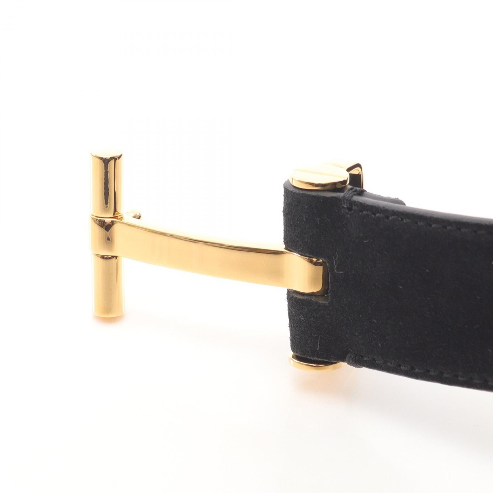Tom Ford Tom Ford Tom Ford T Logo Suede Leather Belt Suede Belt TB131LCL484G1N001100 DUTY FREE for USA Size ONE SIZE - 2 Thumbnail