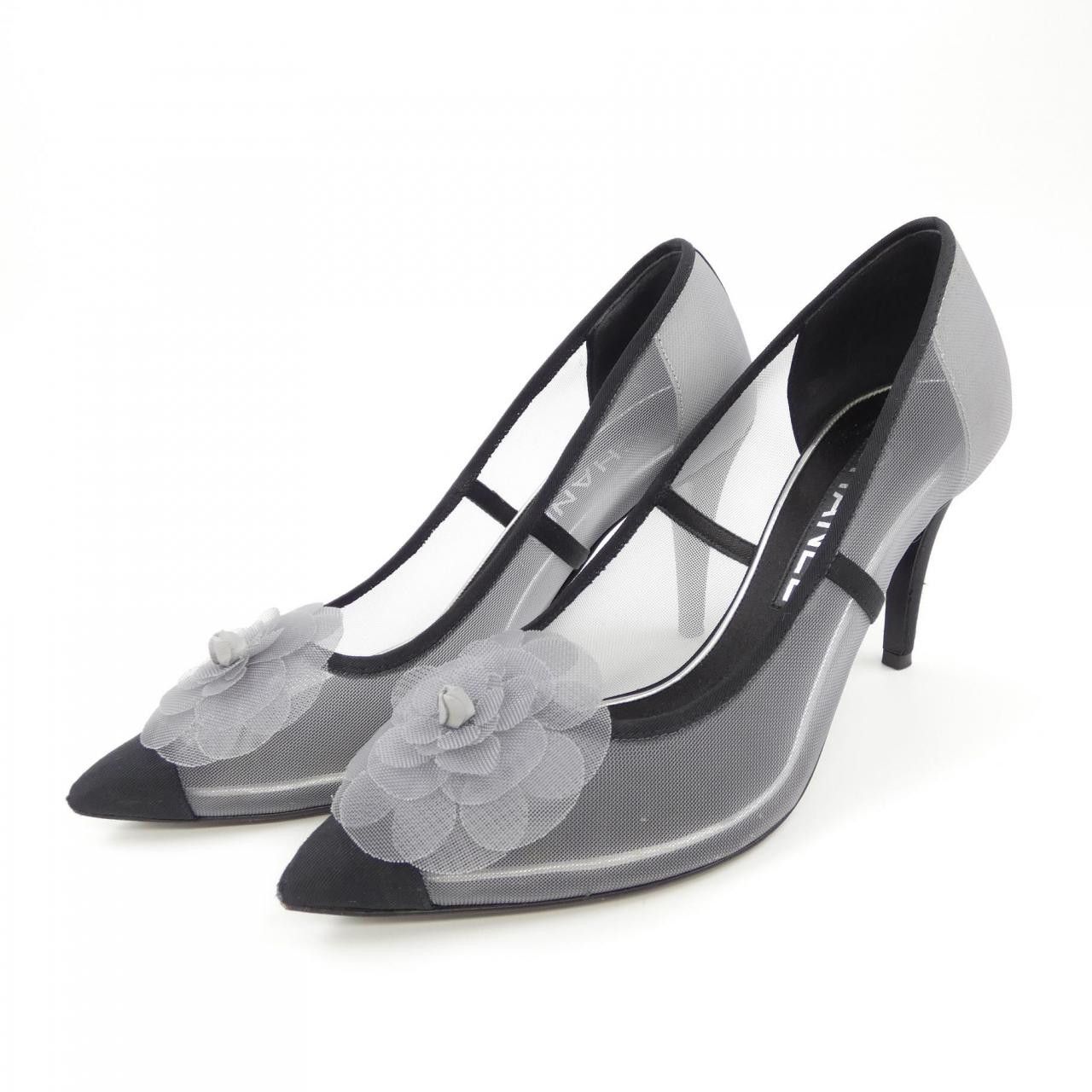 Chanel Chanel Chanel G34534Y52423 Mesh Grosgrain Pumps Others Shoes G34534Y52423 DUTY FREE for USA Size ONE SIZE - 3 Thumbnail