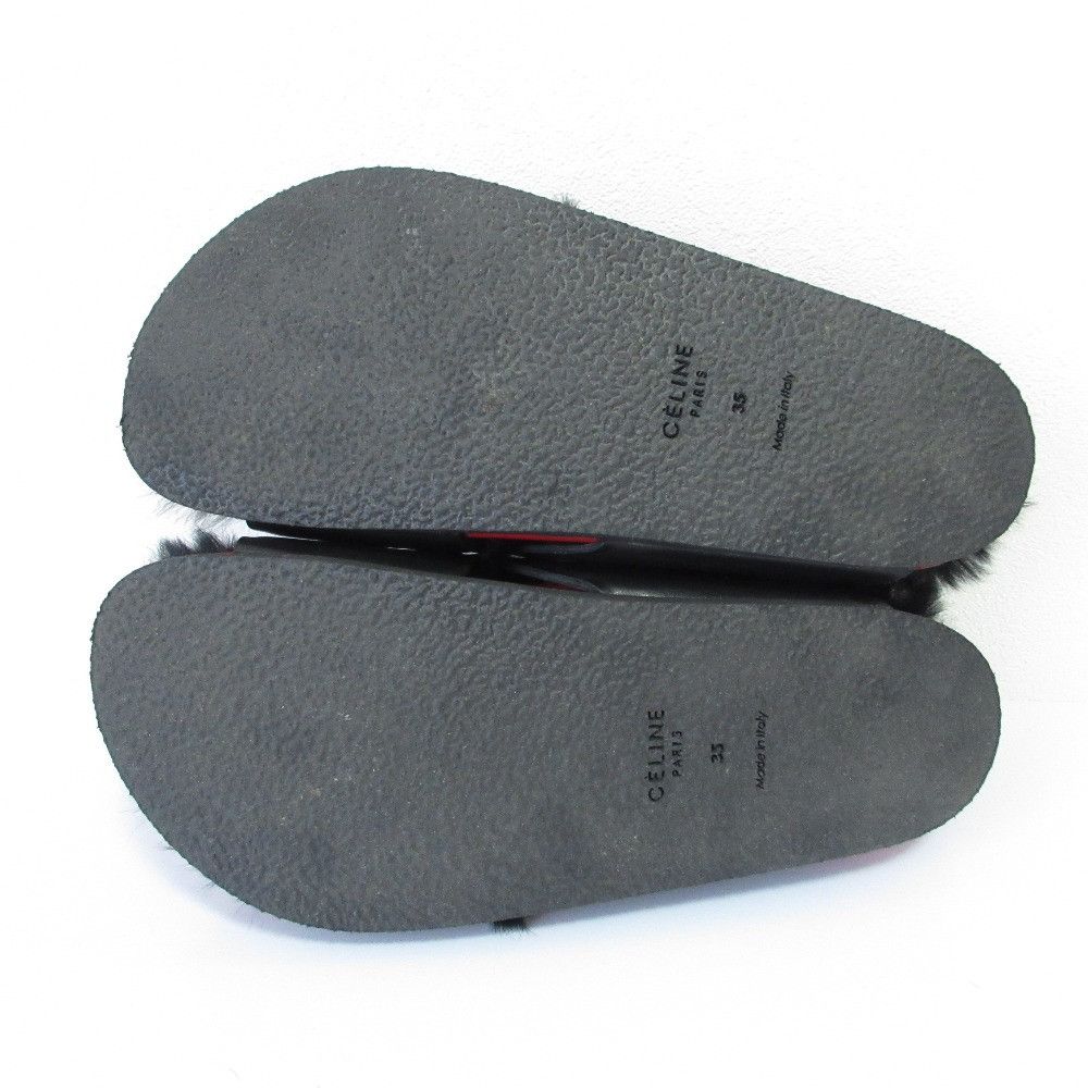 Celine Celine Celine Cross Belt Flat Fur Sandals Natural Material Shoes DUTY FREE for USA Size ONE SIZE - 7 Thumbnail