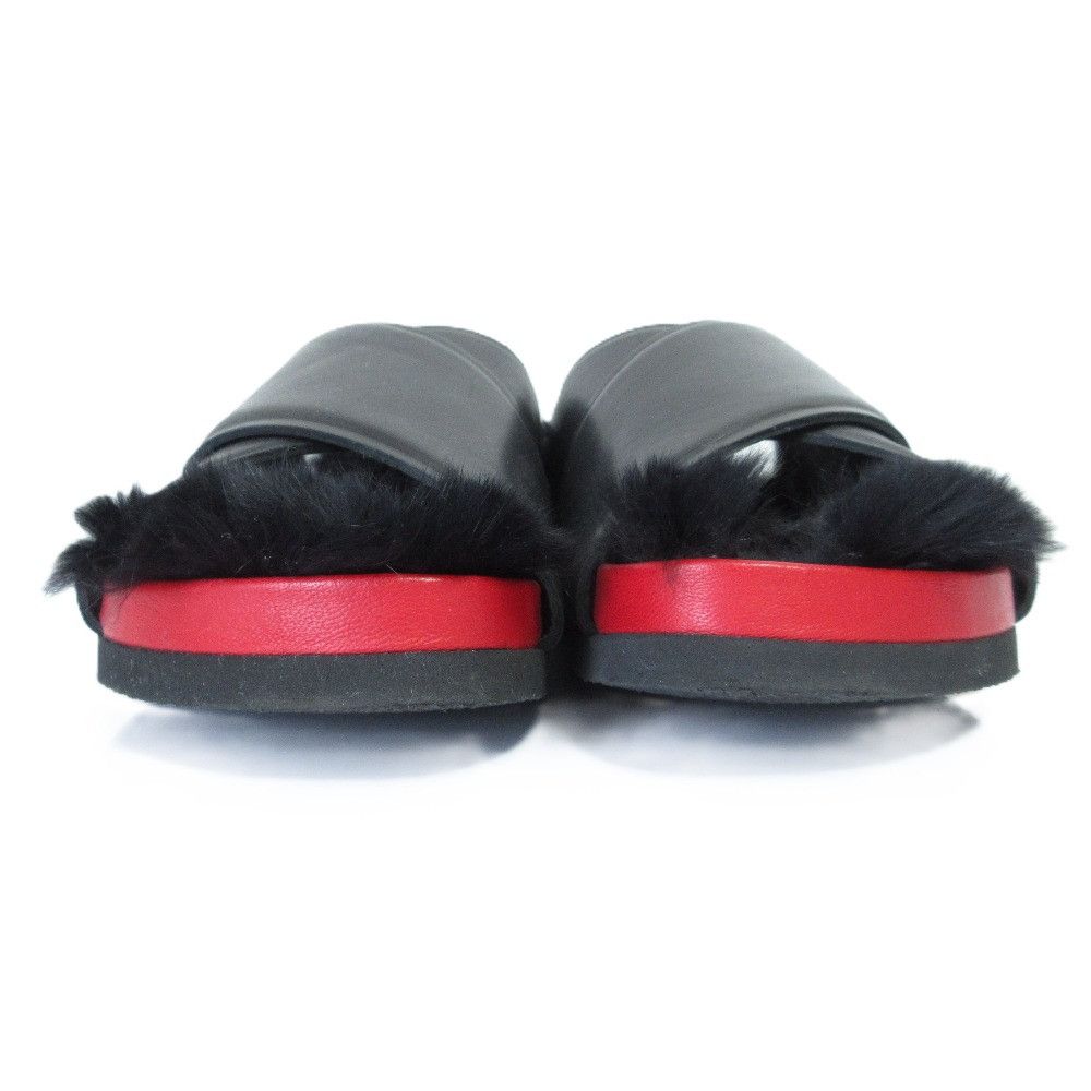 Celine Celine Celine Cross Belt Flat Fur Sandals Natural Material Shoes DUTY FREE for USA Size ONE SIZE - 3 Thumbnail