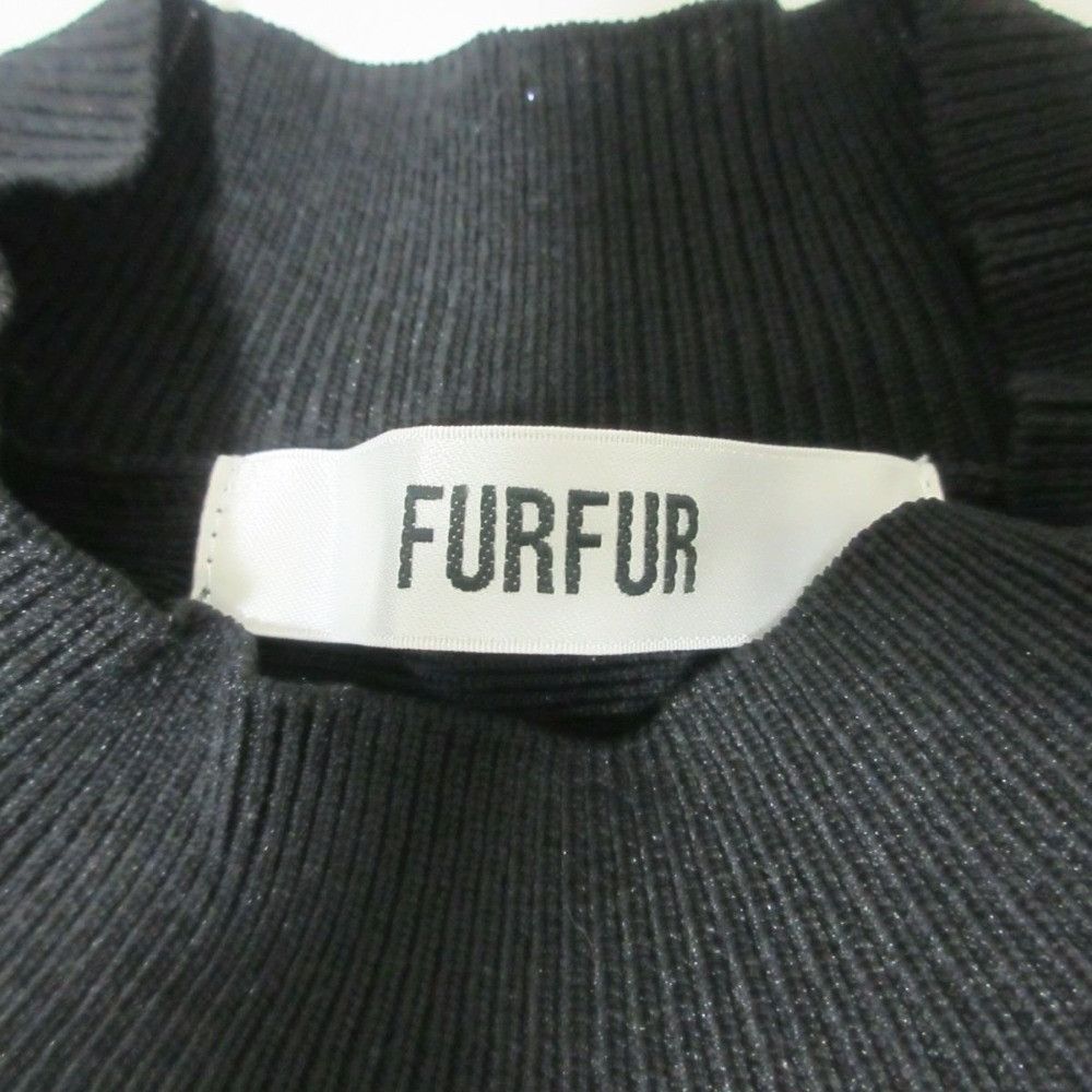 Other Other FURFUR Ruffle Mini Dress Knit Dress Others Dresses RWNO234088 DUTY FREE for USA Size ONE SIZE - 3 Thumbnail