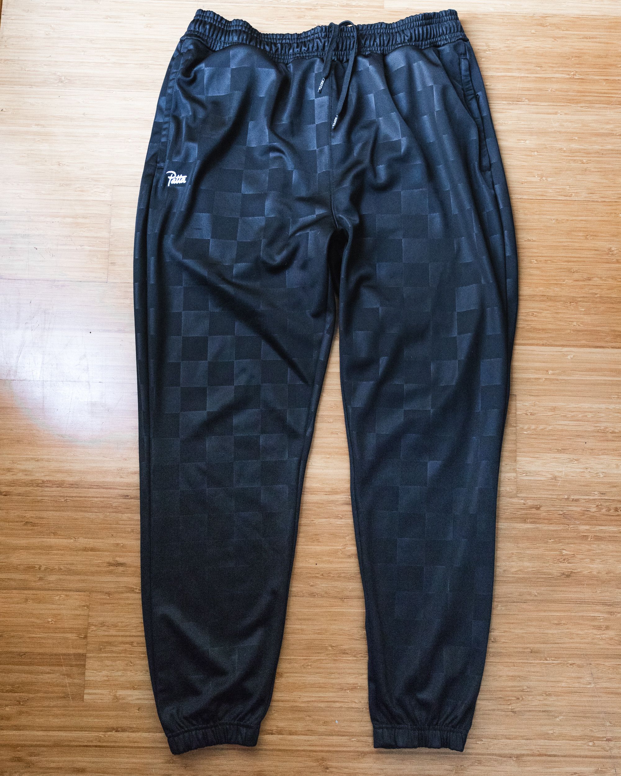 Patta checkered cheap warm up jogger