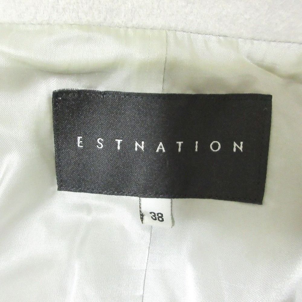 Other ESTNATION Big Collar Belted Long Coat Others Outerwear DUTY FREE for USA