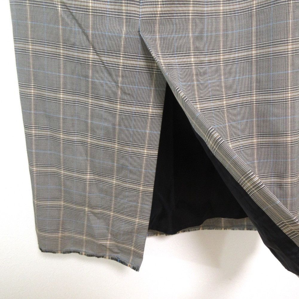Other Other ebure Glen Check Wool Rayon Long Skirt Others Skirts DUTY FREE for USA Size ONE SIZE - 5 Thumbnail