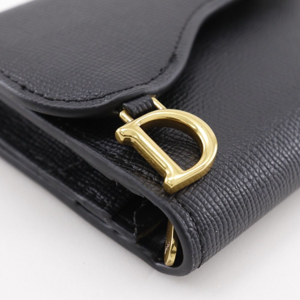 Dior Dior Dior Compact Wallet Calf Compact Wallet Leather Short Wallet DUTY FREE for USA Size ONE SIZE - 4 Thumbnail