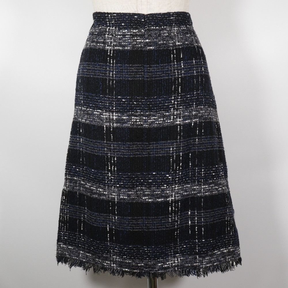 Chanel Chanel Chanel Tweed Cotton Nylon Skirt Cotton Skirts P26088V16545 DUTY FREE for USA Size ONE SIZE - 3 Thumbnail