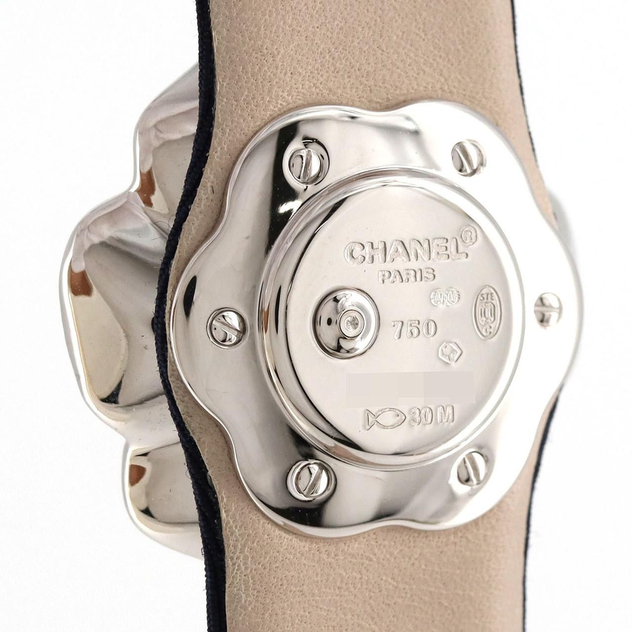 Chanel Chanel Chanel Camelia White Gold Watch Calfskin Quartz H1187 DUTY FREE for USA Size ONE SIZE - 4 Thumbnail