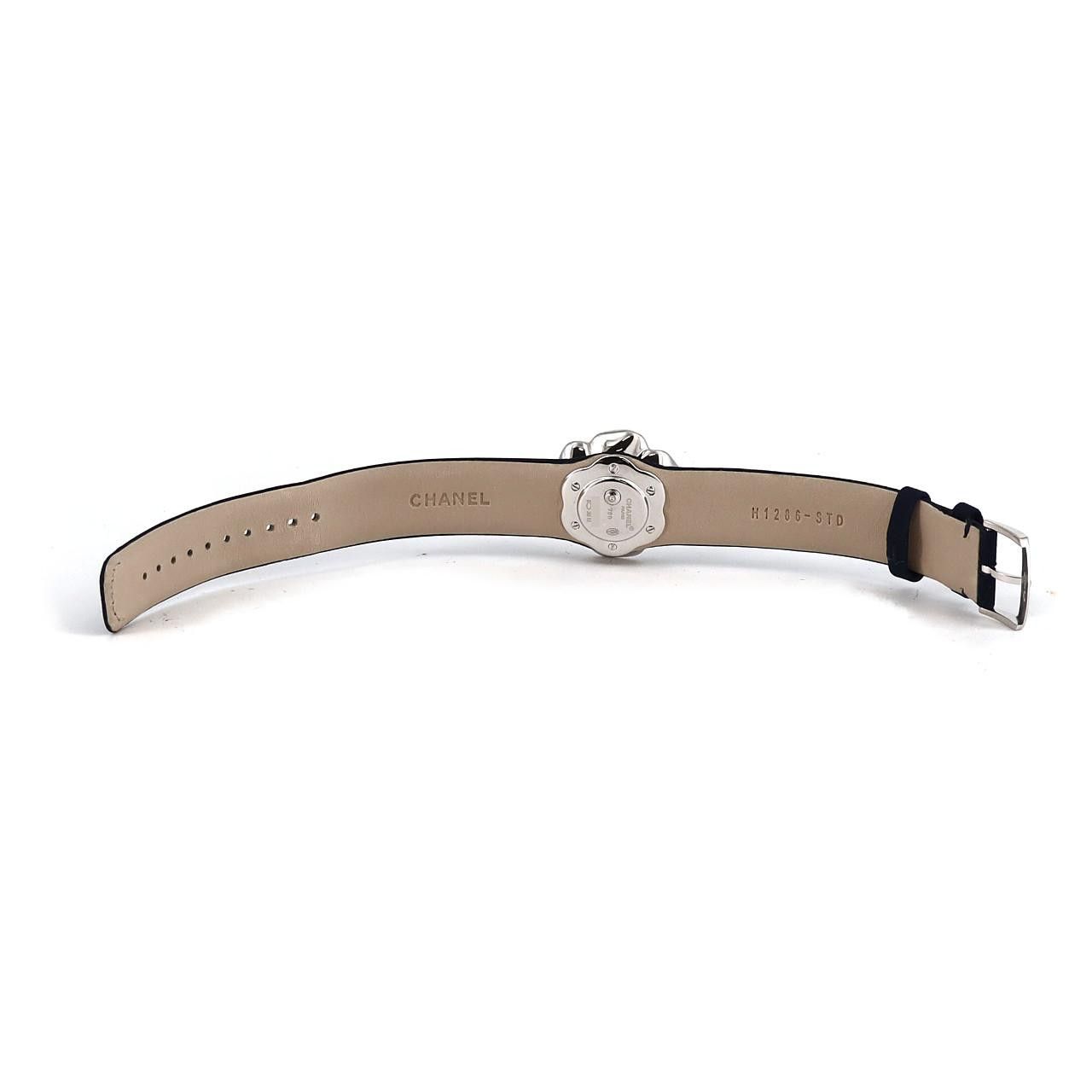 Chanel Chanel Chanel Camelia White Gold Watch Calfskin Quartz H1187 DUTY FREE for USA Size ONE SIZE - 7 Thumbnail