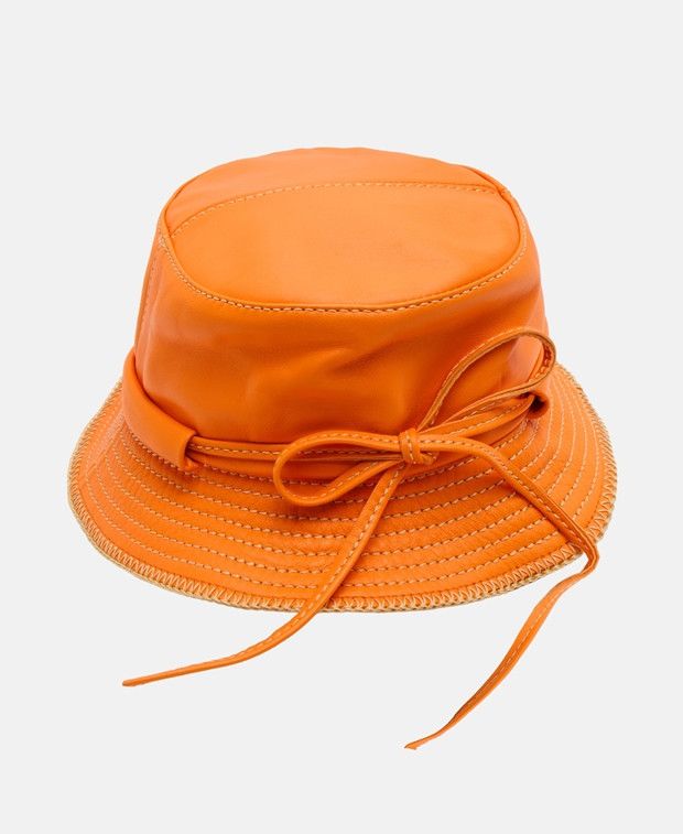 Jacquemus Leather bucket hat Size ONE SIZE - 2 Thumbnail