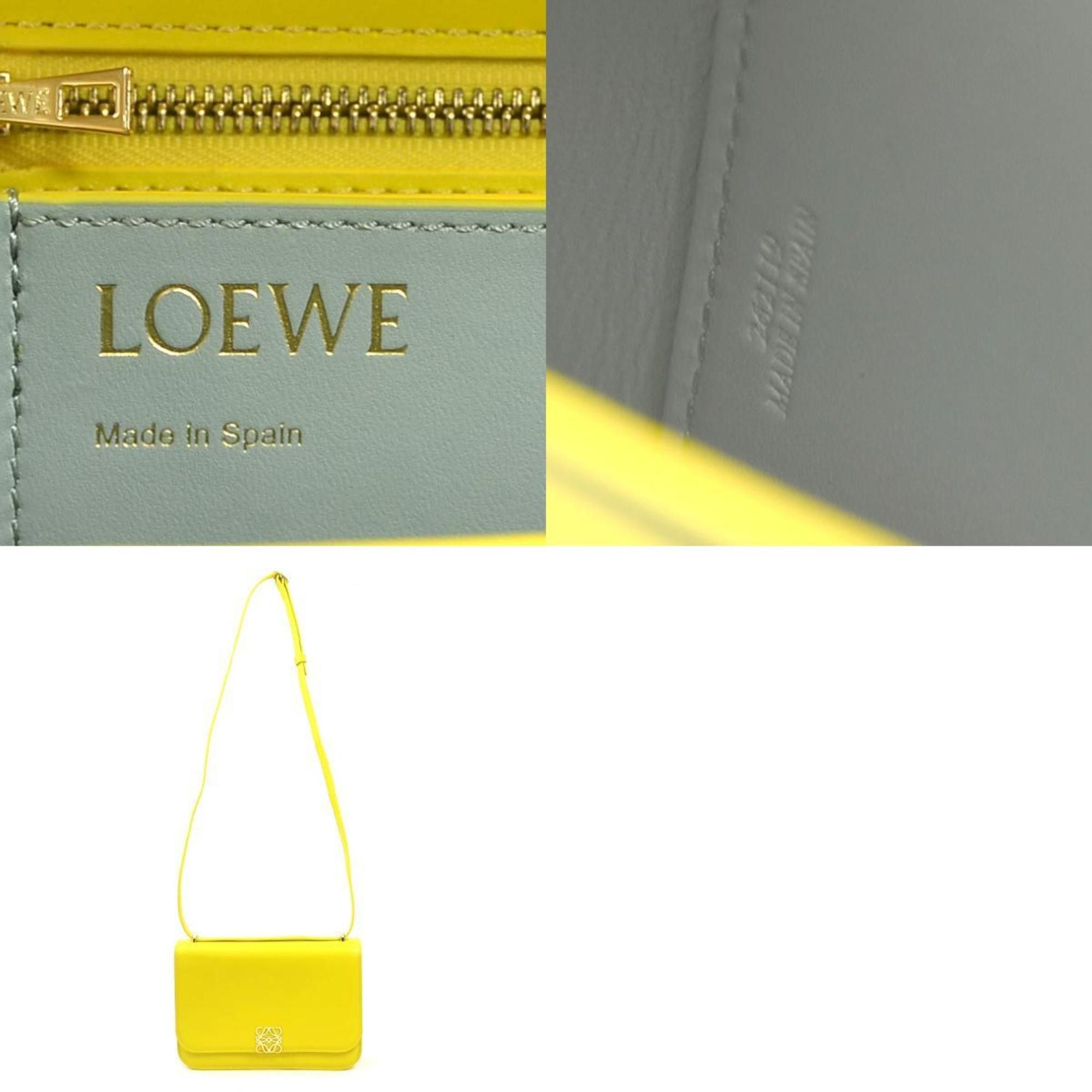 Loewe LOEWE Goya Small Shoulder Bag in Yellow Gold, Leather, Women's, e61015a Size ONE SIZE - 5 Thumbnail