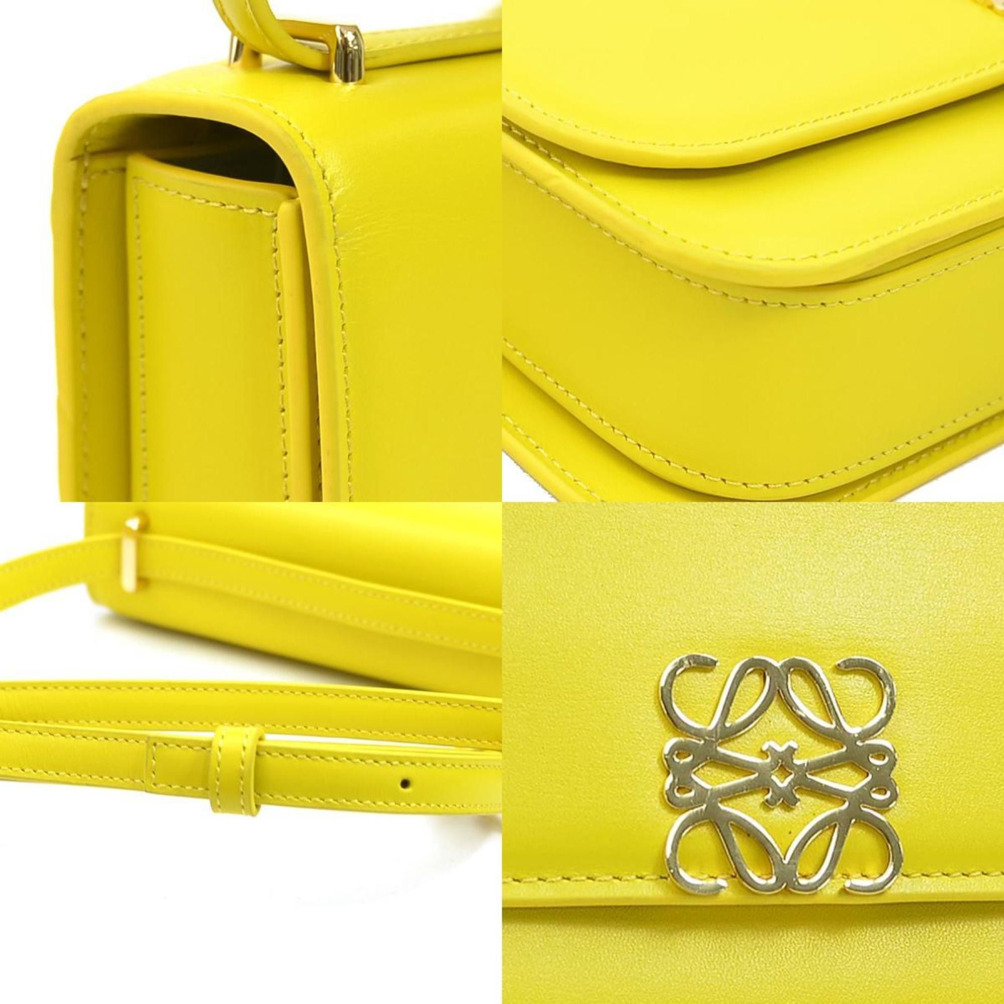 Loewe LOEWE Goya Small Shoulder Bag in Yellow Gold, Leather, Women's, e61015a Size ONE SIZE - 3 Thumbnail