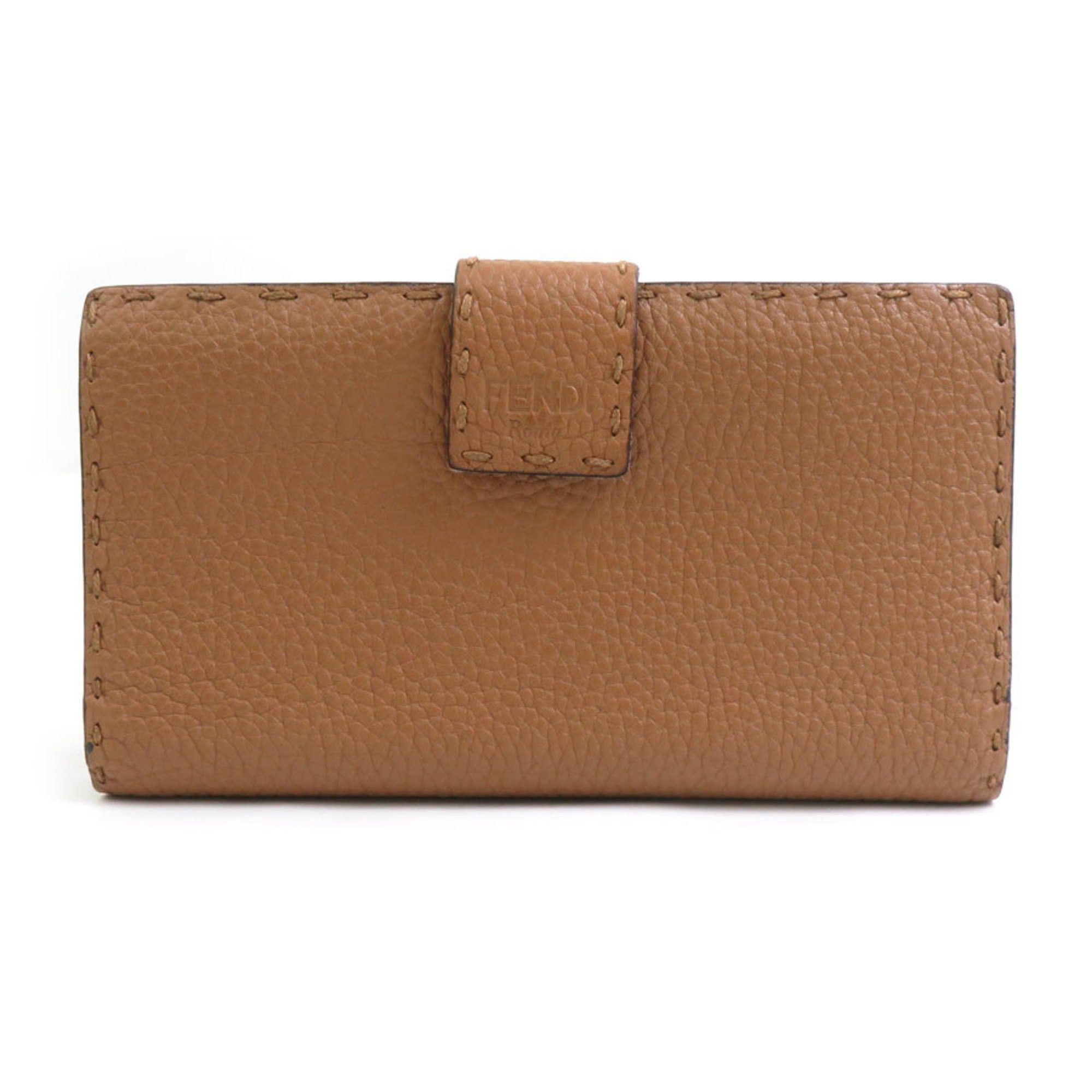 Fendi Fendi Selleria Bifold Long Wallet in Brown Leather for Men and Women, 8M0308-7, r10856a Size ONE SIZE - 2 Thumbnail