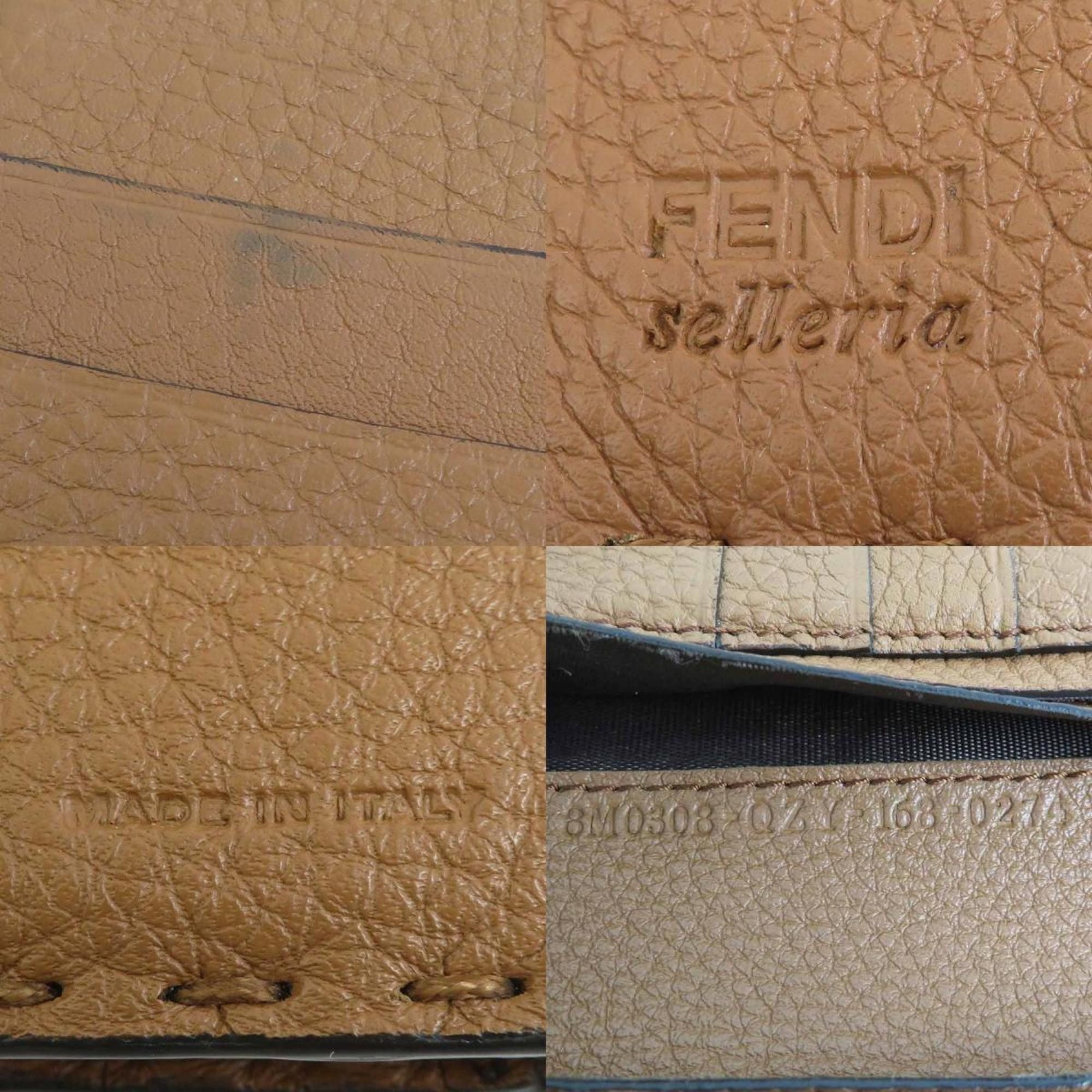 Fendi Fendi Selleria Bifold Long Wallet in Brown Leather for Men and Women, 8M0308-7, r10856a Size ONE SIZE - 5 Thumbnail