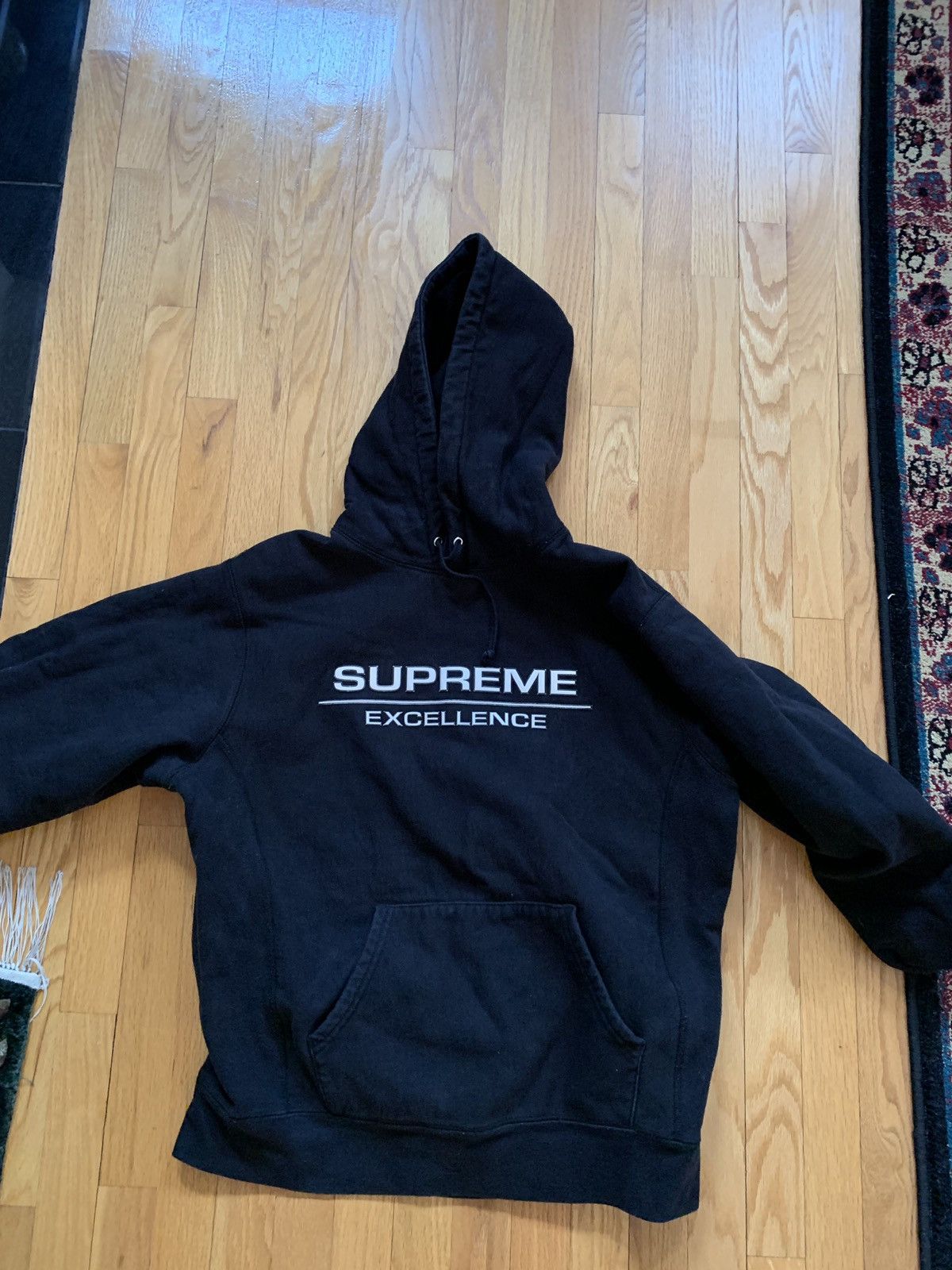 Supreme Supreme FW17 Black Reflective Excellence Hoodie Size US L / EU 52-54 / 3 - 3 Thumbnail