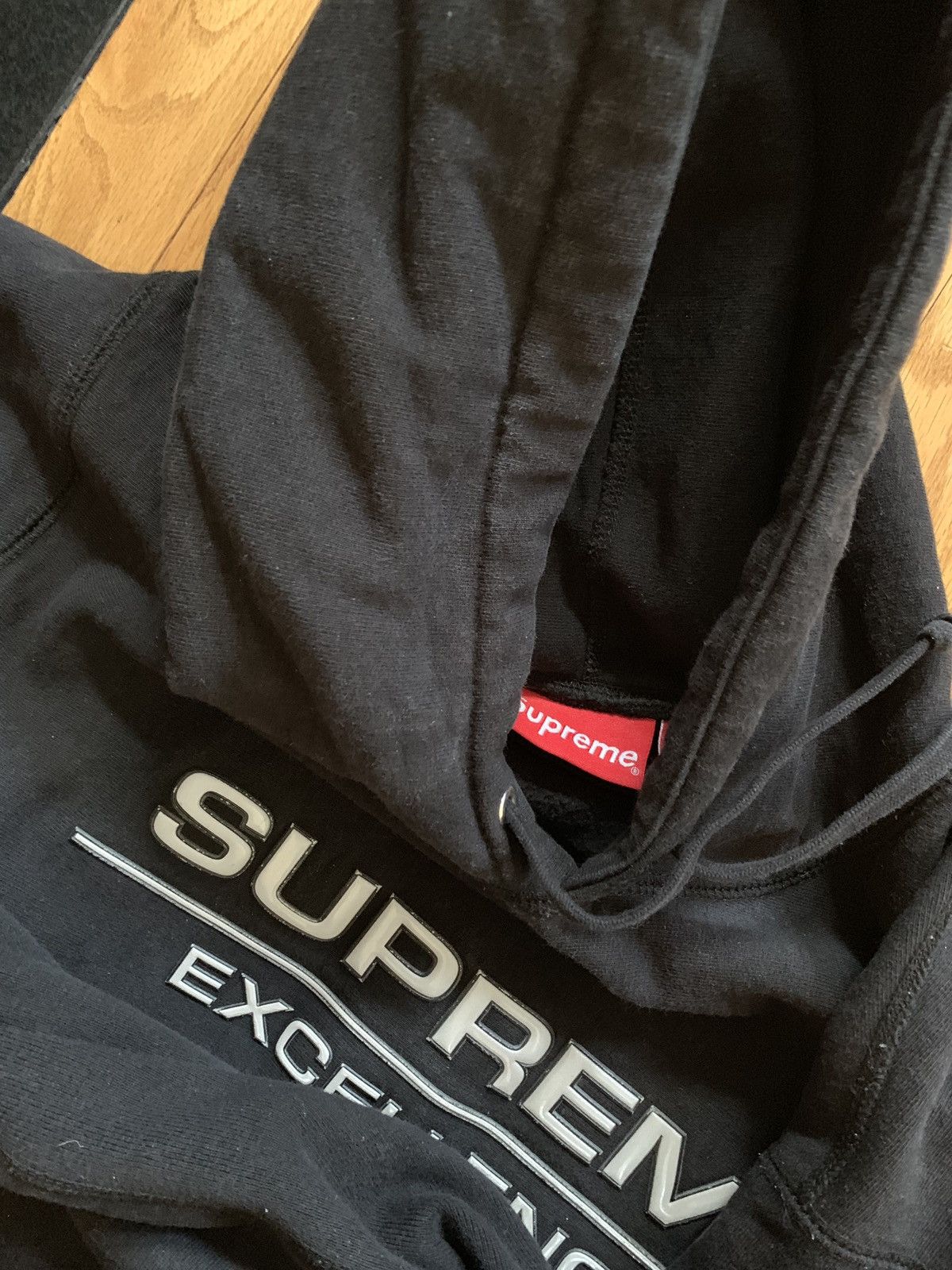 Supreme Supreme FW17 Black Reflective Excellence Hoodie Size US L / EU 52-54 / 3 - 1 Thumbnail