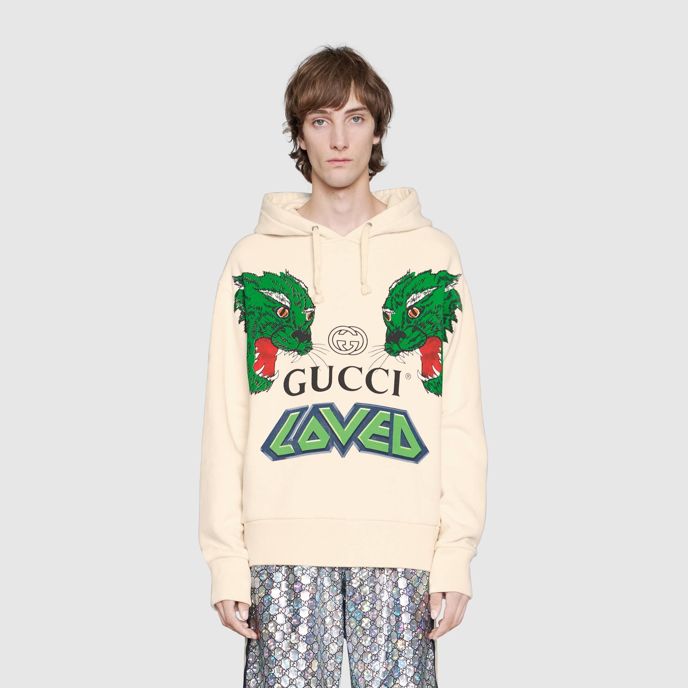 Gucci love tiger hoodie sale