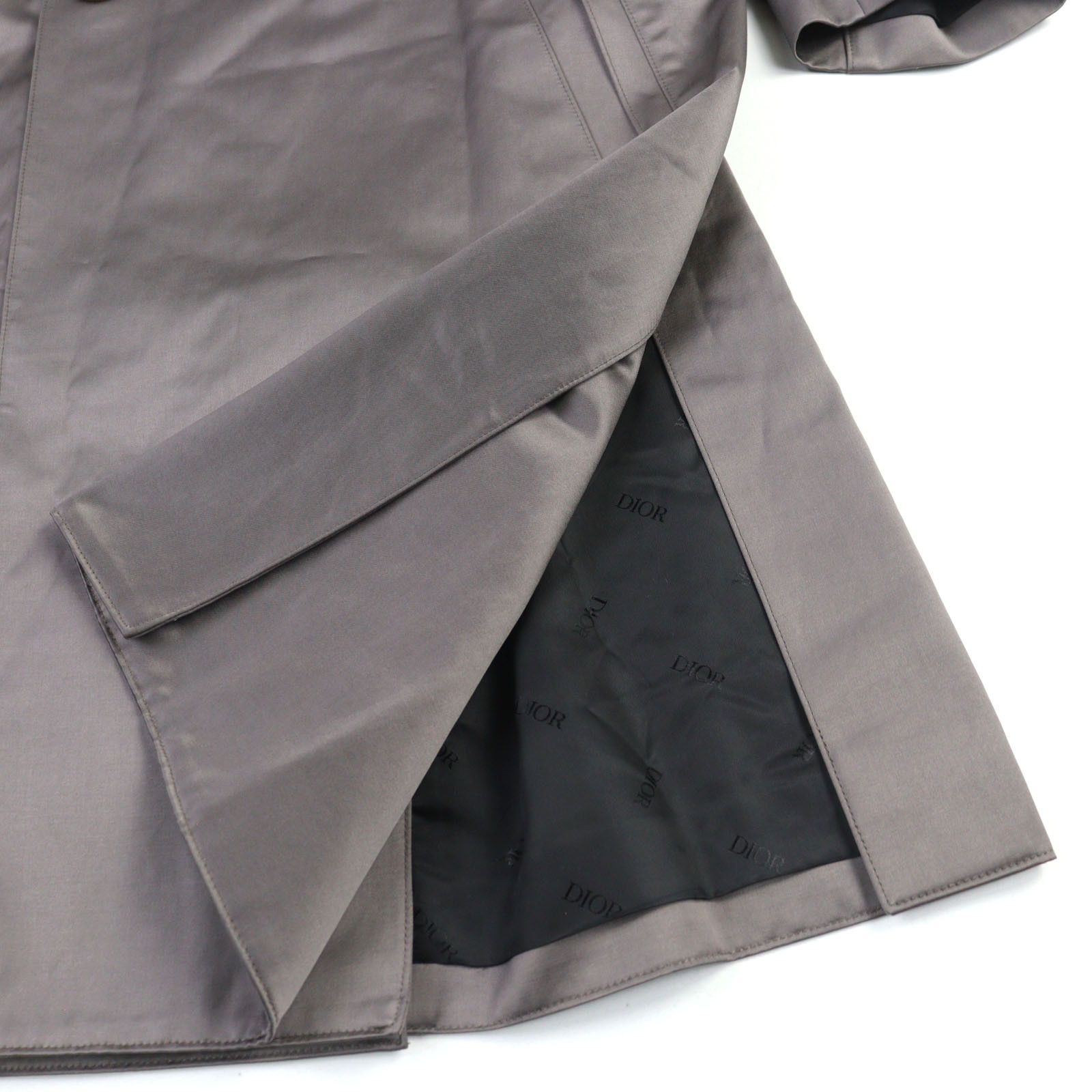 Dior Dior Dior Technical cotton satin Trench Coat Cotton Outerwear 943C301A4698 DUTY FREE for USA Size ONE SIZE - 7 Thumbnail