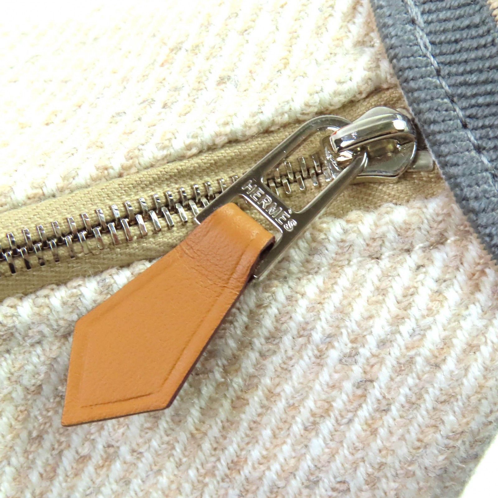 Hermes Hermes Hermes BRIDE A Pouch Wool Pouch Natural Material Vanity Bag DUTY FREE for USA Size ONE SIZE - 12 Thumbnail