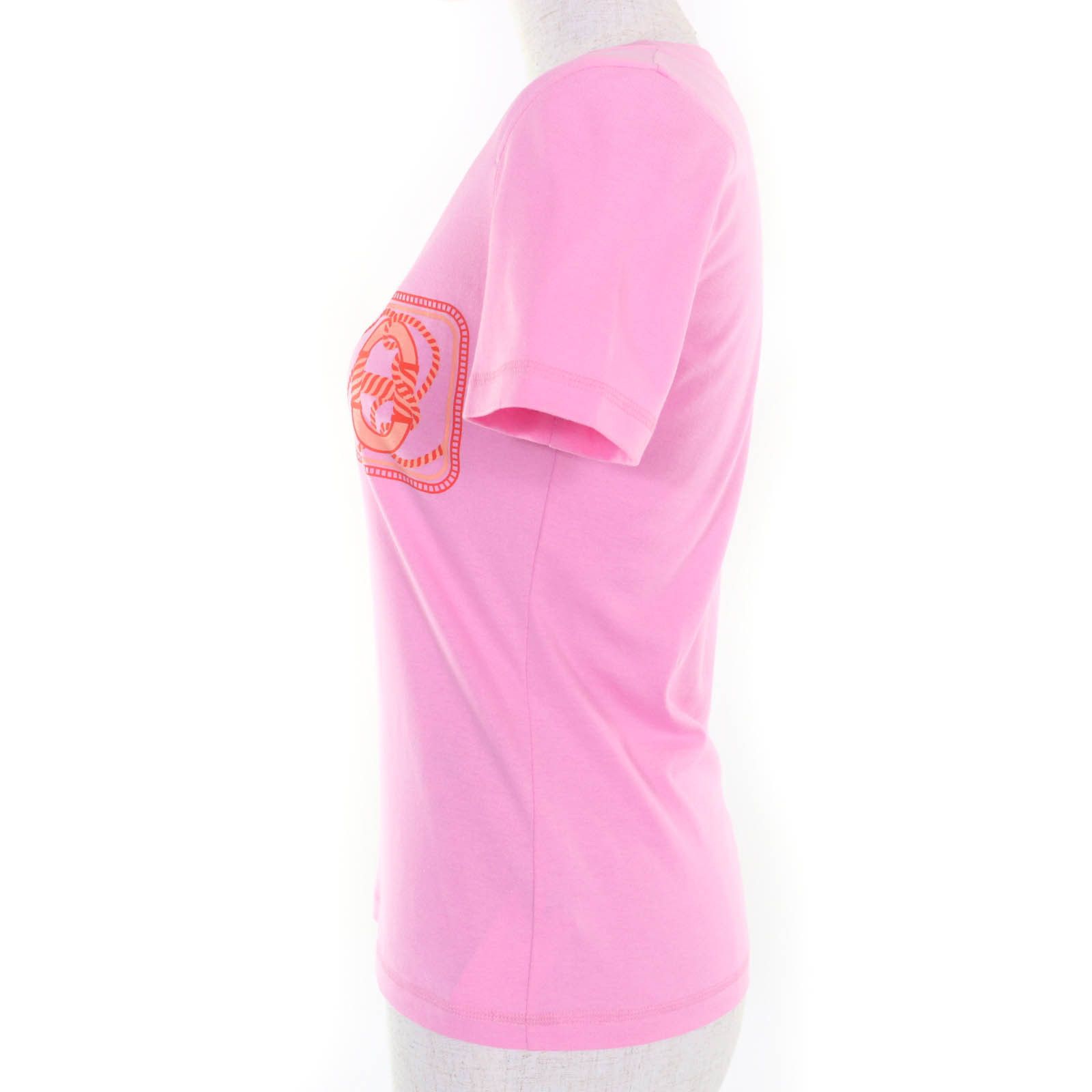 Hermes Hermes Hermes Canoe Chne Cotton T-shirt Cotton T-Shirts DUTY FREE for USA Size ONE SIZE - 2 Thumbnail