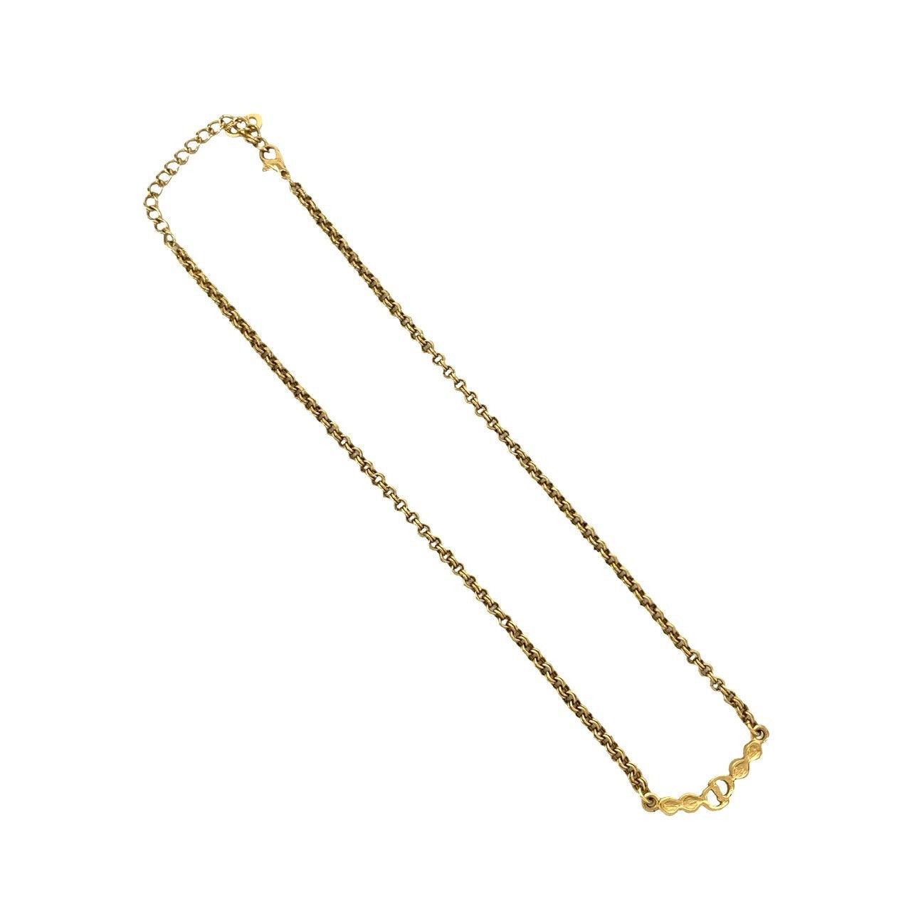 Dior Dior Christian Dior CD Logo Rhinestone Necklace Metal Necklace DUTY FREE for USA Size ONE SIZE - 5 Thumbnail