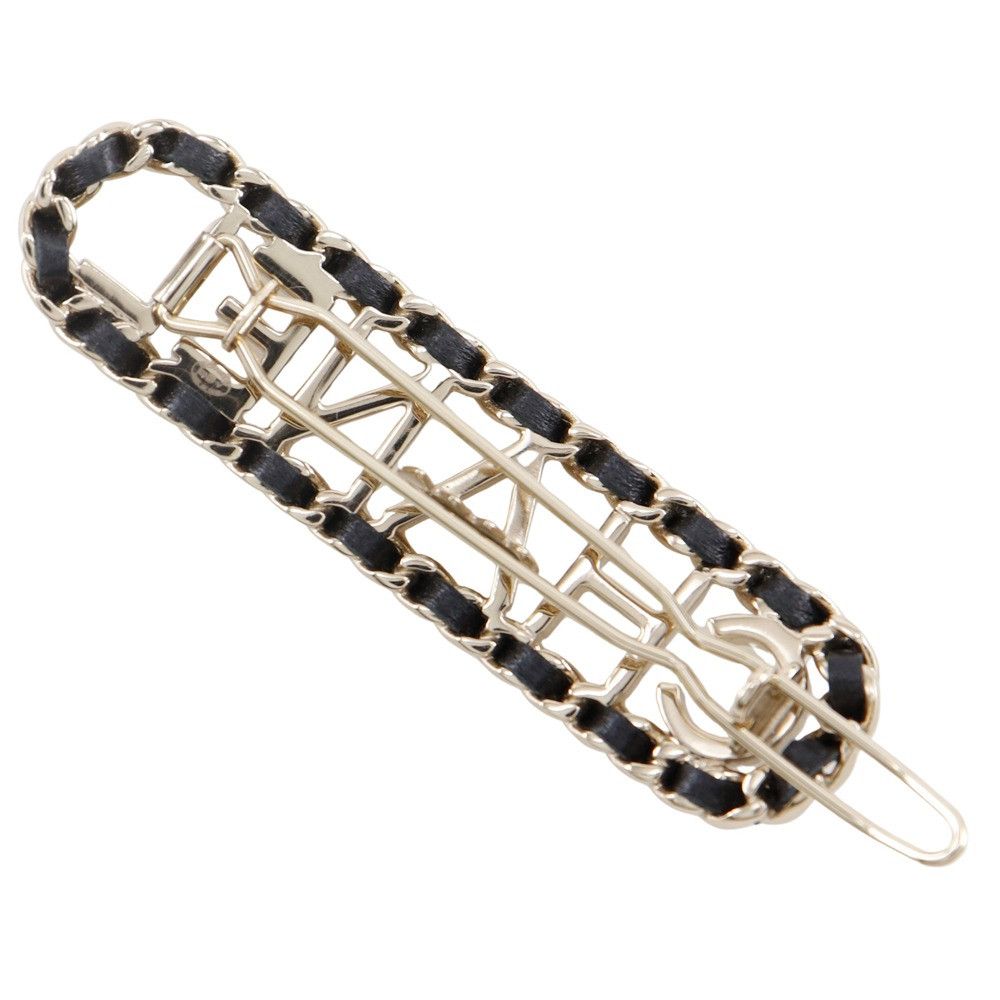 Chanel Chanel Chanel CHANEL Logo Chain Barrette Barrette Leather Other DUTY FREE for USA Size ONE SIZE - 2 Thumbnail