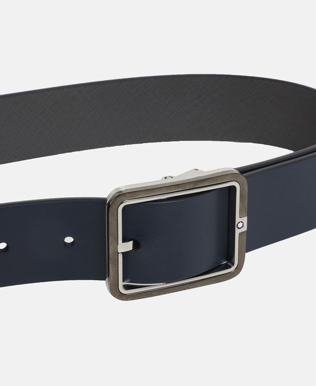 Montblanc Leather belt Size 44 - 2 Thumbnail