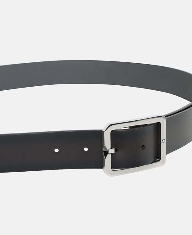 Montblanc Leather belt Size 44 - 2 Thumbnail