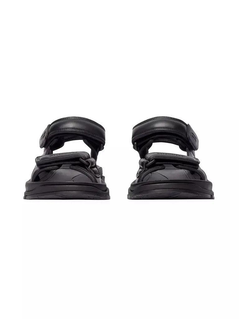 Balenciaga Tourist Leather Sandals in Black Size US 8 / EU 41 - 3 Thumbnail