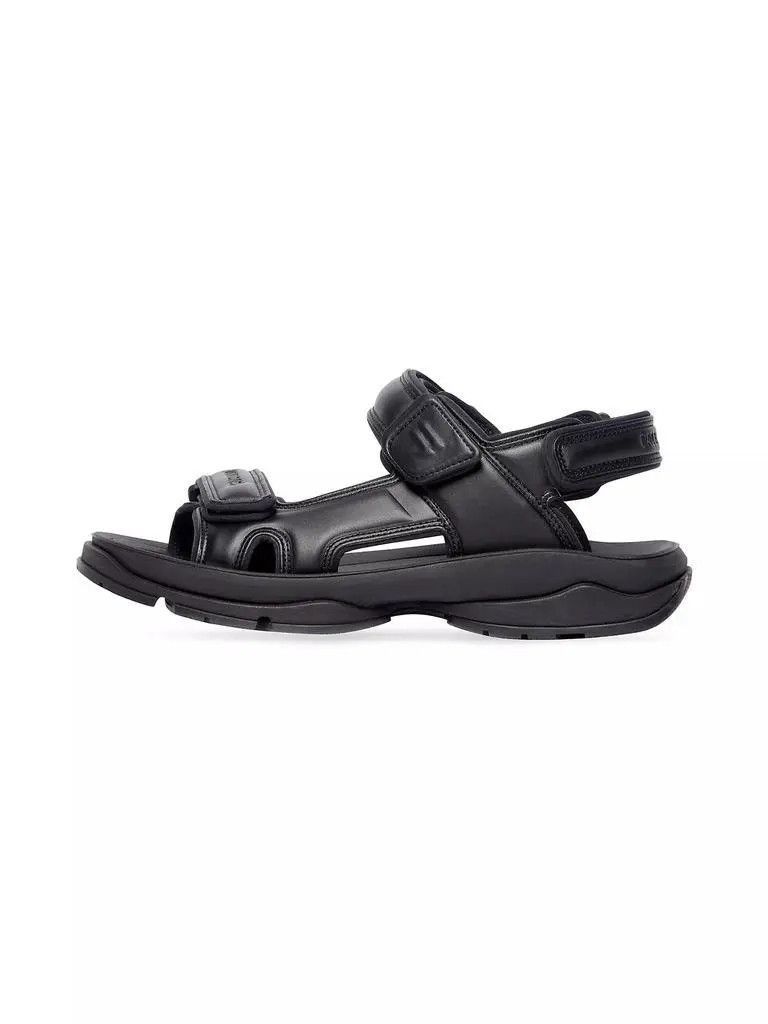Balenciaga Tourist Leather Sandals in Black Size US 13 / EU 46 - 4 Thumbnail