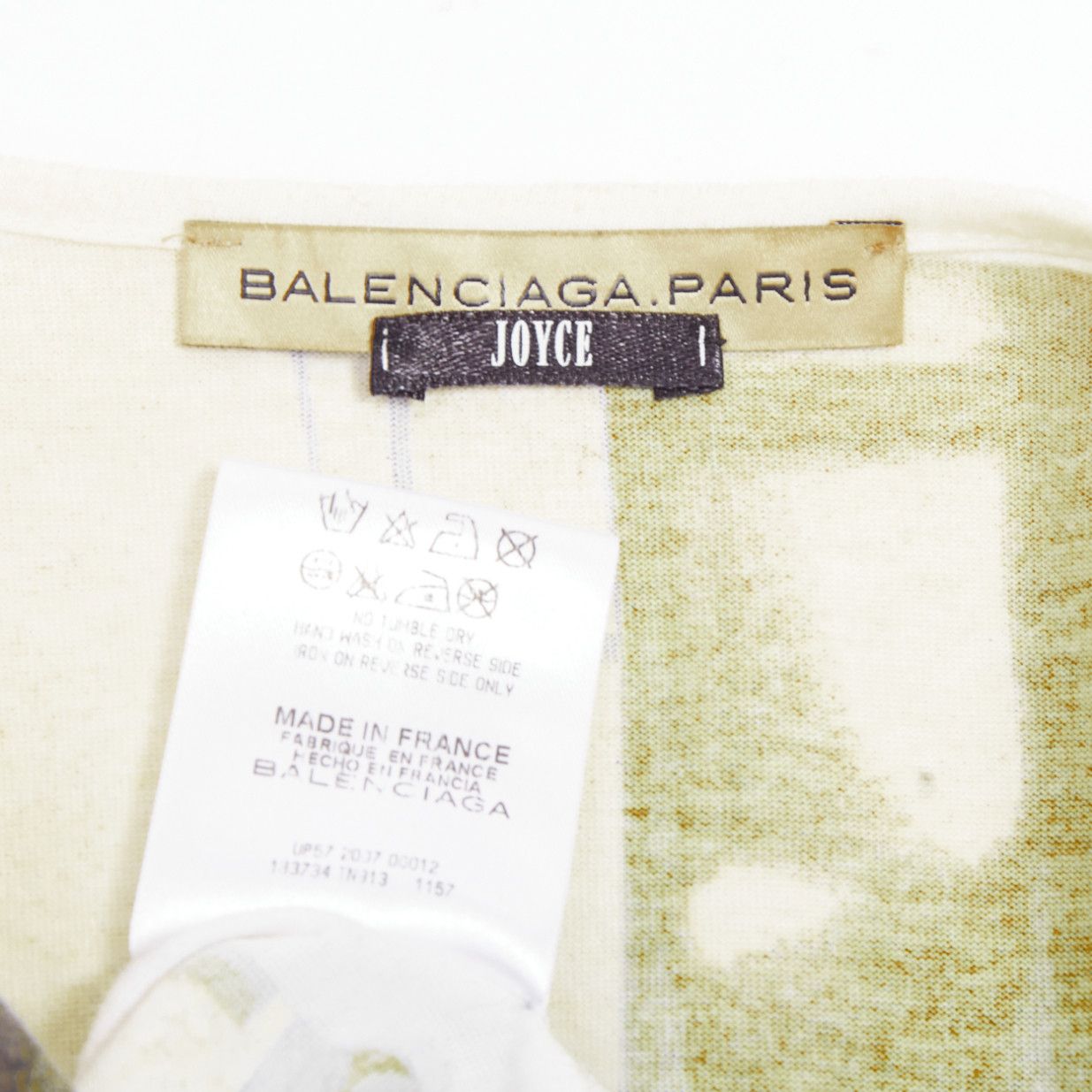 Balenciaga rare BALENCIAGA 2007 beige grey cotton vintage photo print top FR36 S Size S / US 4 / IT 40 - 8 Thumbnail