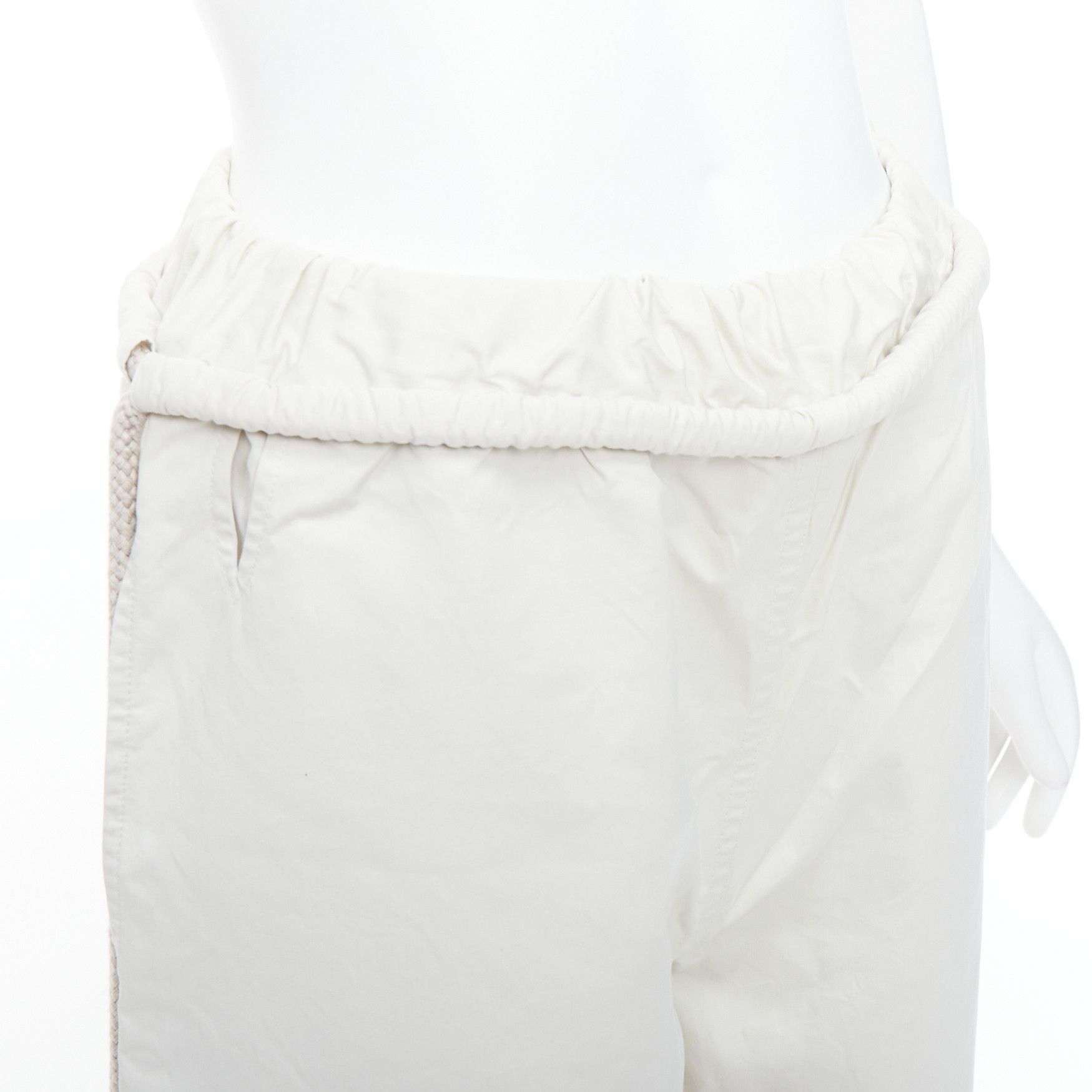 Ports 1961 PORTS 1961 beige cotton silk glass photo print drawstring waist pants IT38 XS Size 28" / US 6 / IT 42 - 2 Thumbnail