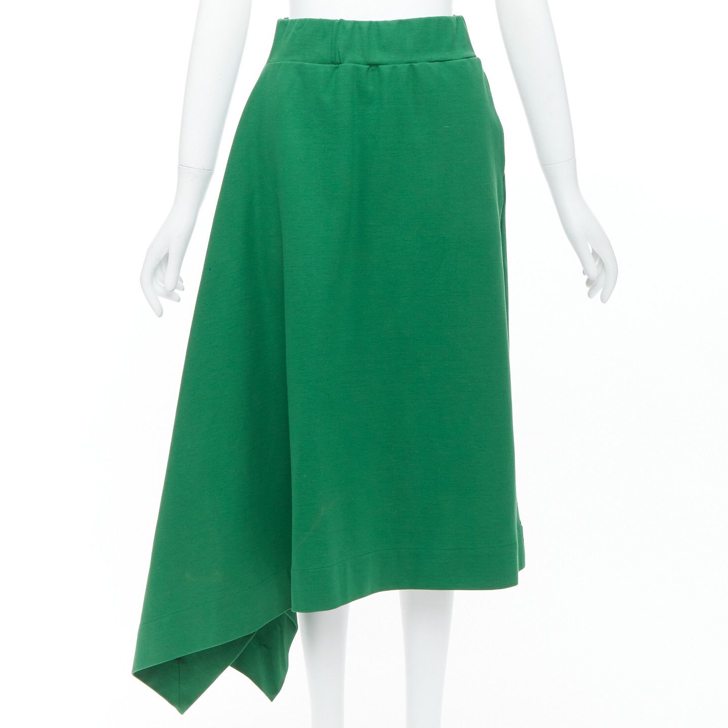HYKE HYKE green cotton pullover sweater asymmetric hem skirt set JP2 M Size S / US 4 / IT 40 - 6 Thumbnail