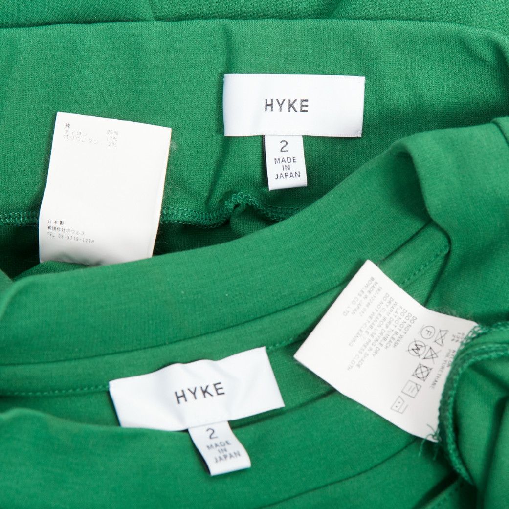 HYKE HYKE green cotton pullover sweater asymmetric hem skirt set JP2 M Size S / US 4 / IT 40 - 10 Thumbnail