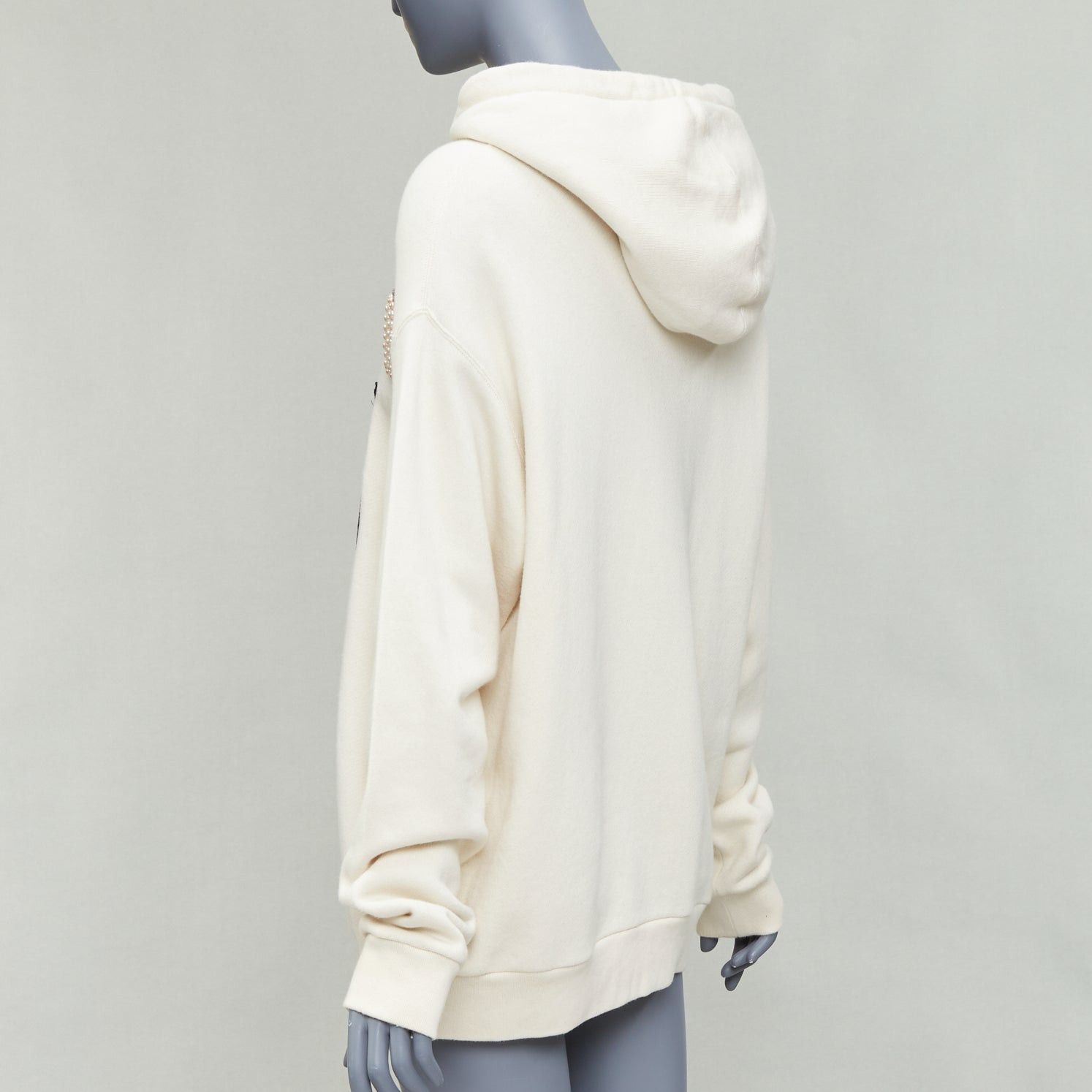 Gucci GUCCI Shunga Geisha Lover cream embroidery pearl embellished hoodie M Size M / US 6-8 / IT 42-44 - 6 Thumbnail