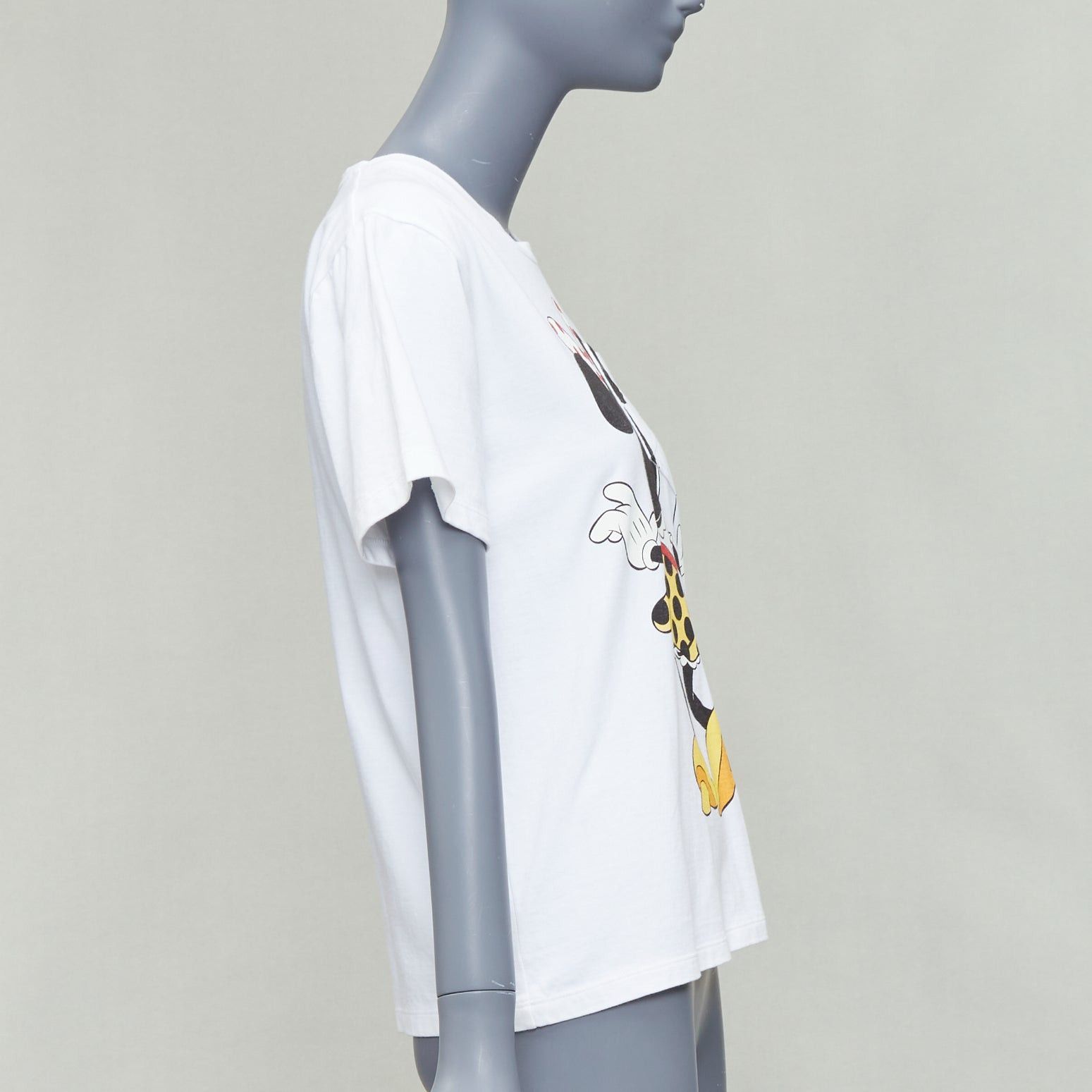 Victoria Beckham VICTORIA BECKHAM Minnie Mouse print white cotton tshirt UK2 XXS Size XXS / US 00 / IT 34 - 4 Thumbnail