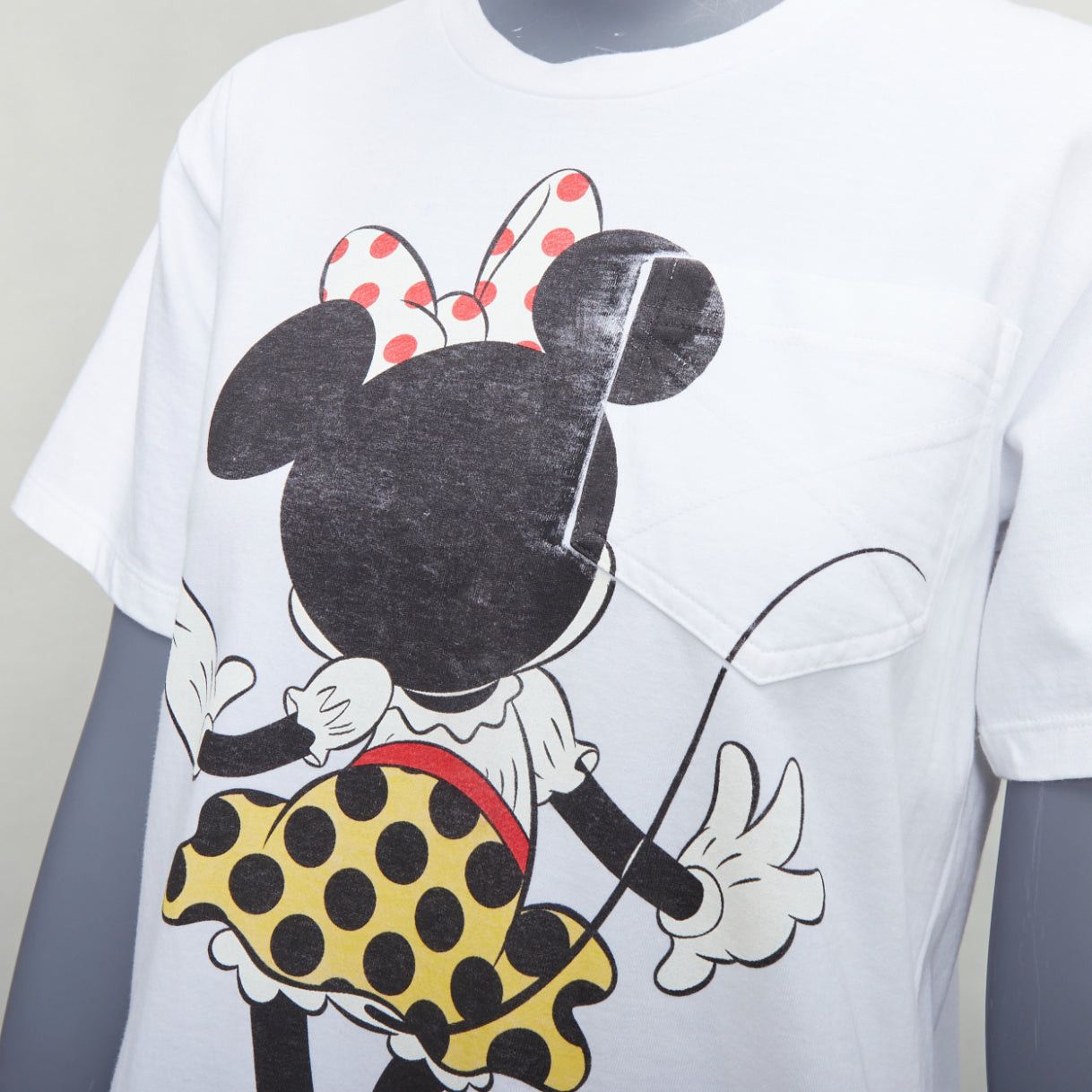 Victoria Beckham VICTORIA BECKHAM Minnie Mouse print white cotton tshirt UK2 XXS Size XXS / US 00 / IT 34 - 2 Thumbnail