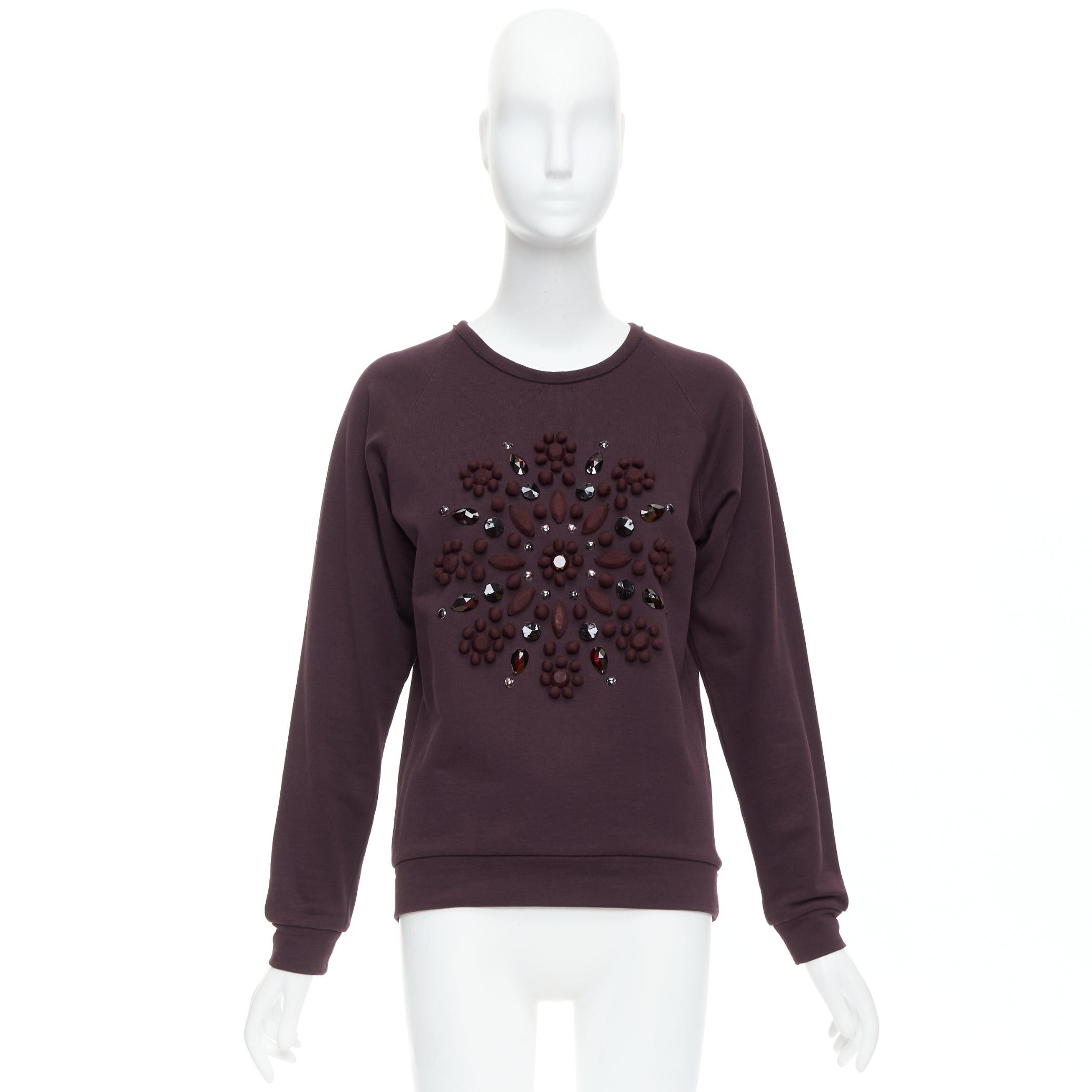 Lanvin LANVIN purple fabric wrapped crystal embellished pullover Size M / US 6-8 / IT 42-44 - 9 Thumbnail